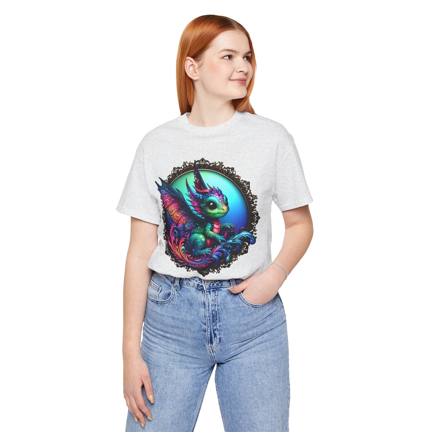 Baby Dragon T-Shirt - Whimsical Creature Art Tee, Unisex, Soft Cotton - Perfect for Fantasy and Dragon Enthusiasts