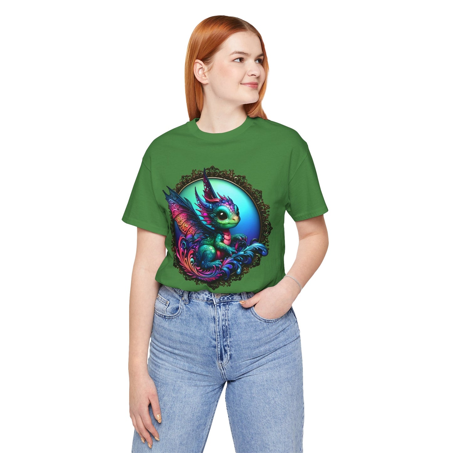 Baby Dragon T-Shirt - Whimsical Creature Art Tee, Unisex, Soft Cotton - Perfect for Fantasy and Dragon Enthusiasts