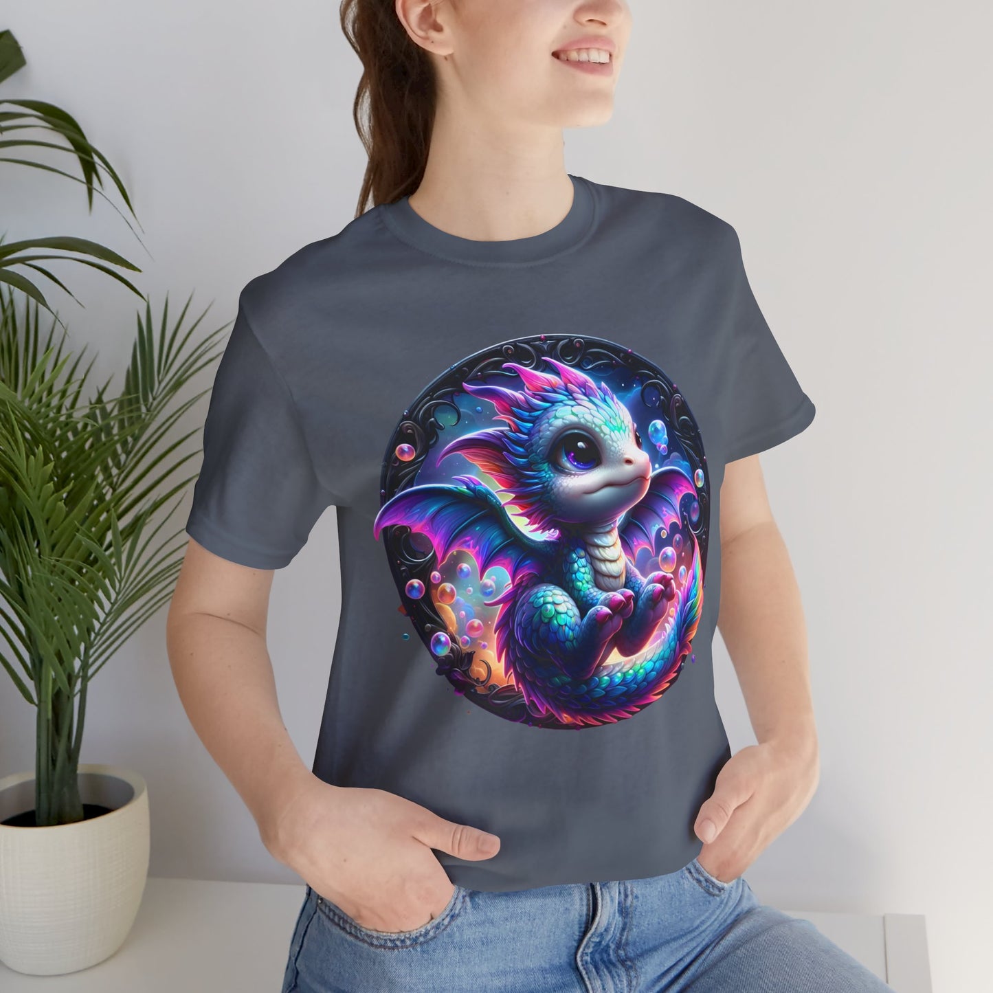 Baby Dragon T-Shirt - Whimsical Creature Art Tee, Unisex, Soft Cotton - Perfect for Fantasy and Dragon Enthusiasts