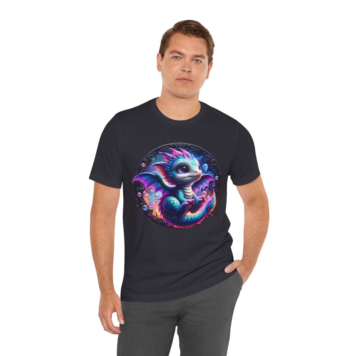 Baby Dragon T-Shirt - Whimsical Creature Art Tee, Unisex, Soft Cotton - Perfect for Fantasy and Dragon Enthusiasts