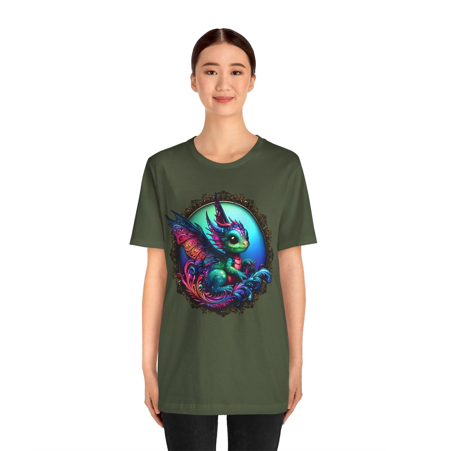 Baby Dragon T-Shirt - Whimsical Creature Art Tee, Unisex, Soft Cotton - Perfect for Fantasy and Dragon Enthusiasts