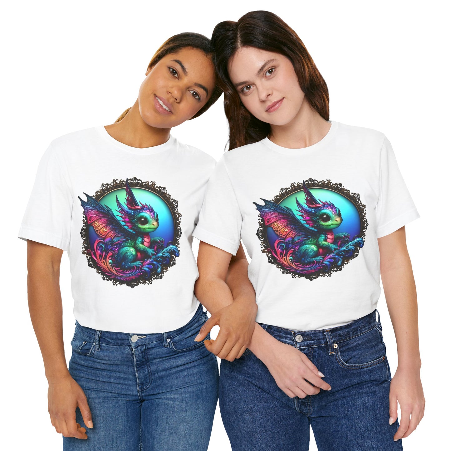 Baby Dragon T-Shirt - Whimsical Creature Art Tee, Unisex, Soft Cotton - Perfect for Fantasy and Dragon Enthusiasts