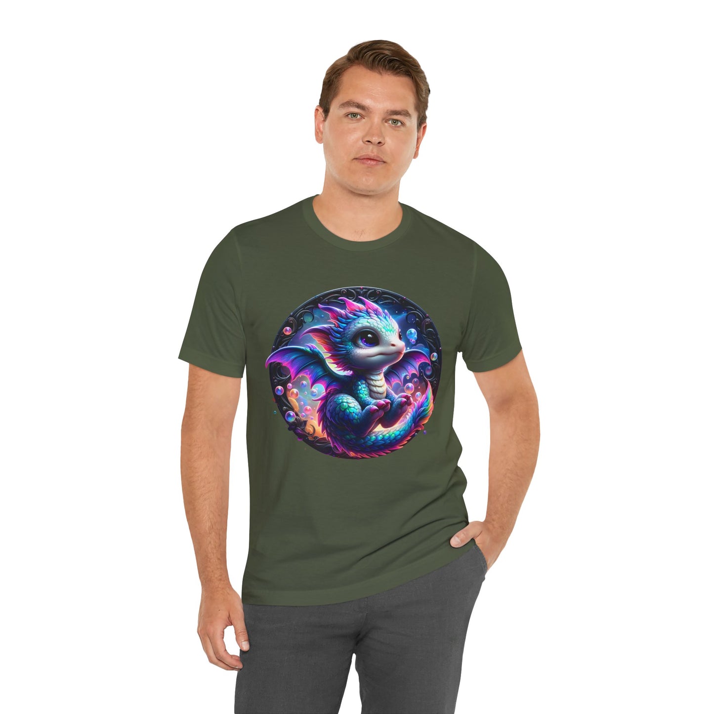 Baby Dragon T-Shirt - Whimsical Creature Art Tee, Unisex, Soft Cotton - Perfect for Fantasy and Dragon Enthusiasts
