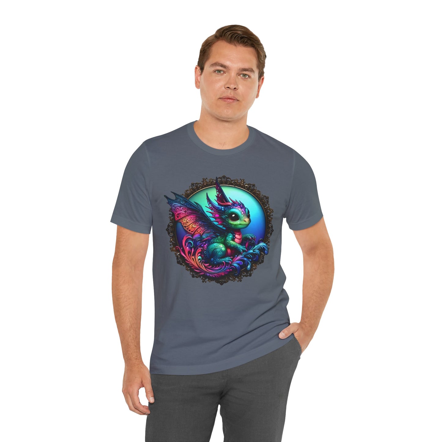 Baby Dragon T-Shirt - Whimsical Creature Art Tee, Unisex, Soft Cotton - Perfect for Fantasy and Dragon Enthusiasts