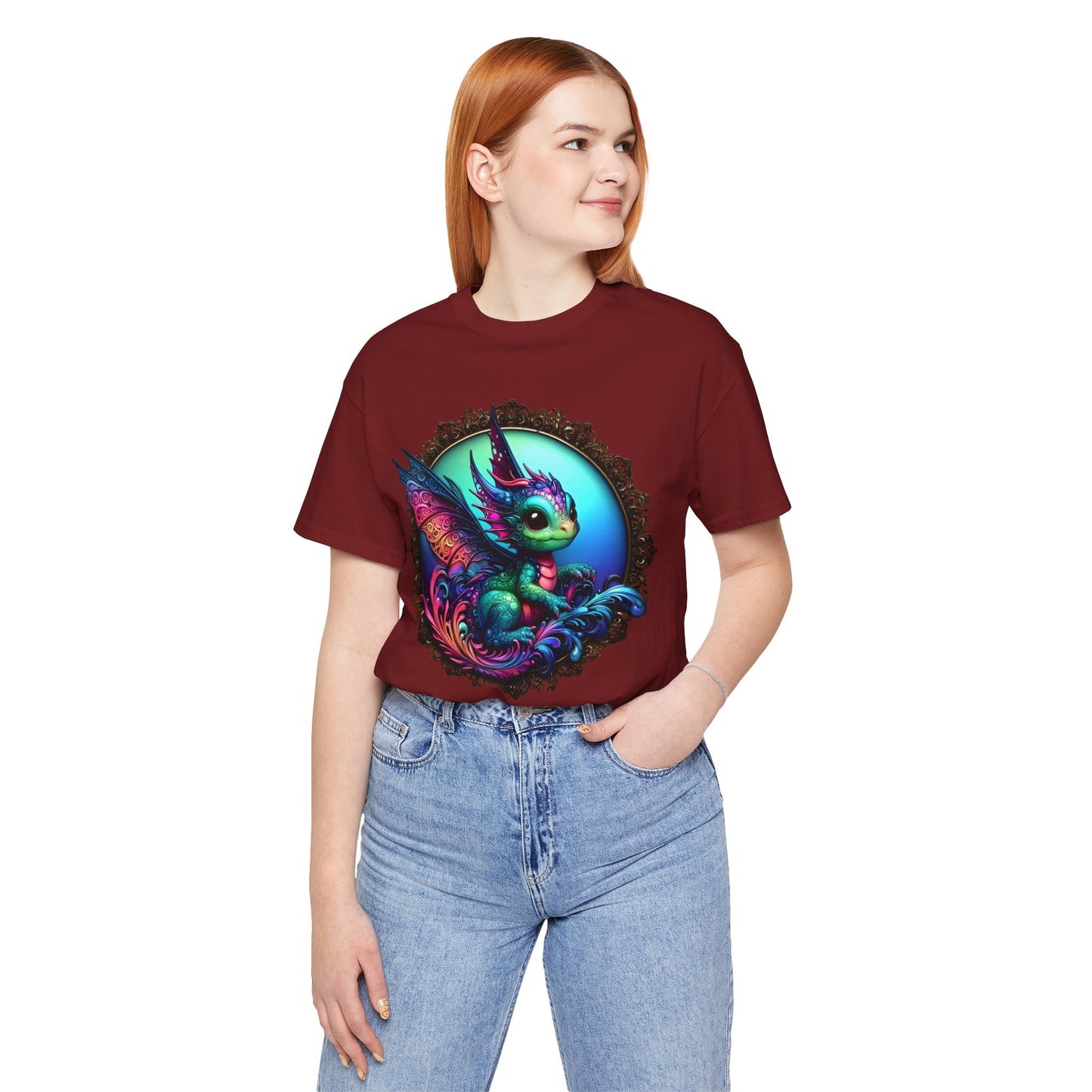 Baby Dragon T-Shirt - Whimsical Creature Art Tee, Unisex, Soft Cotton - Perfect for Fantasy and Dragon Enthusiasts