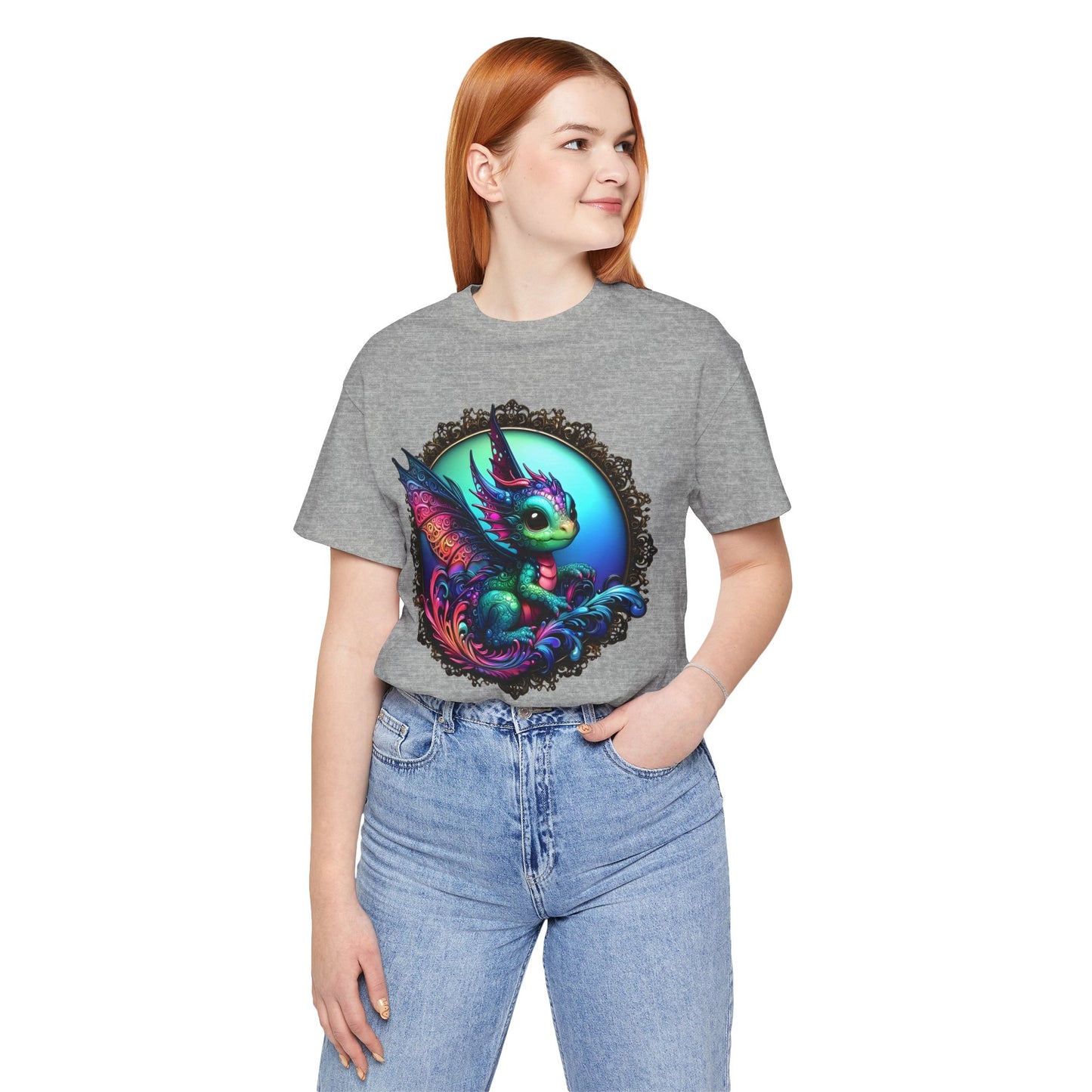 Baby Dragon T-Shirt - Whimsical Creature Art Tee, Unisex, Soft Cotton - Perfect for Fantasy and Dragon Enthusiasts