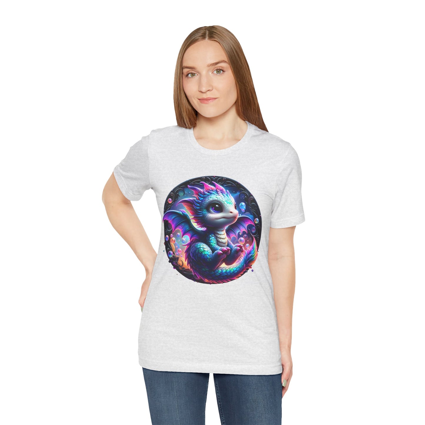 Baby Dragon T-Shirt - Whimsical Creature Art Tee, Unisex, Soft Cotton - Perfect for Fantasy and Dragon Enthusiasts