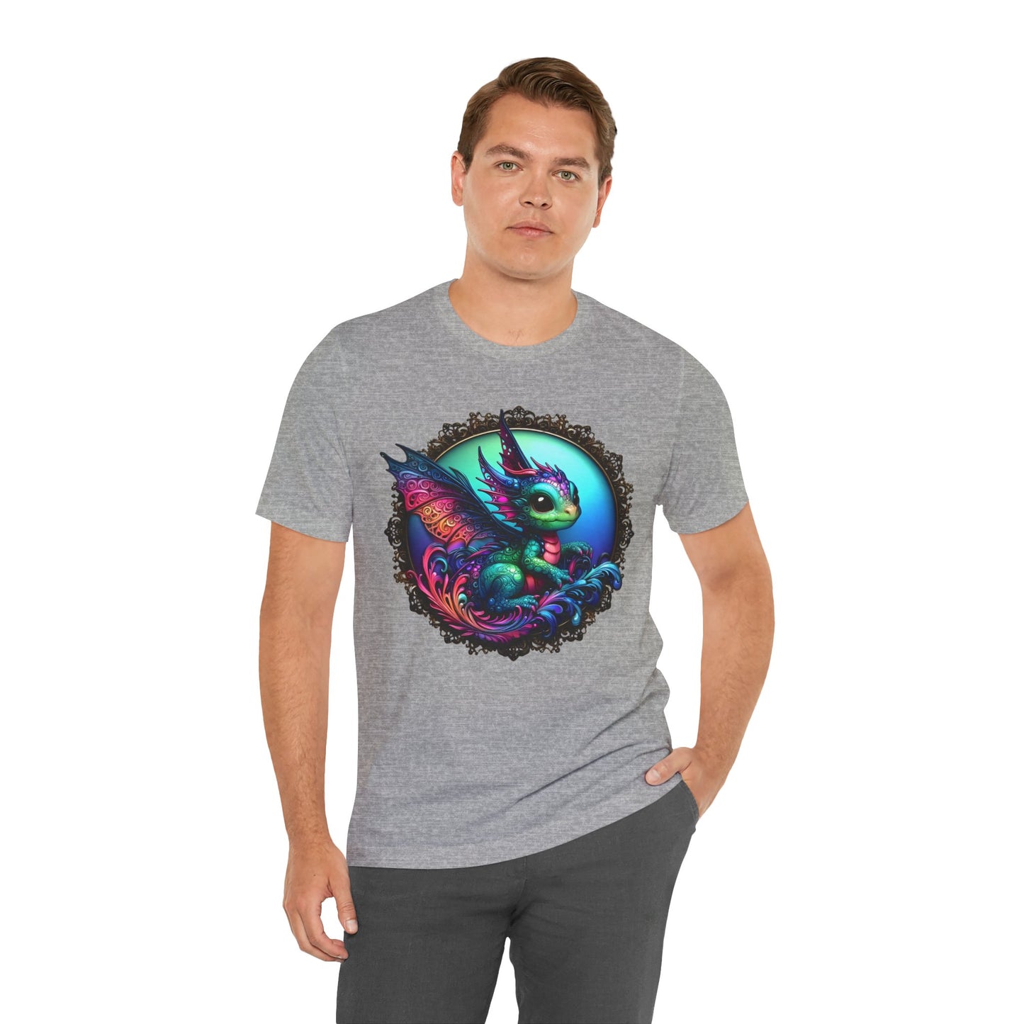 Baby Dragon T-Shirt - Whimsical Creature Art Tee, Unisex, Soft Cotton - Perfect for Fantasy and Dragon Enthusiasts