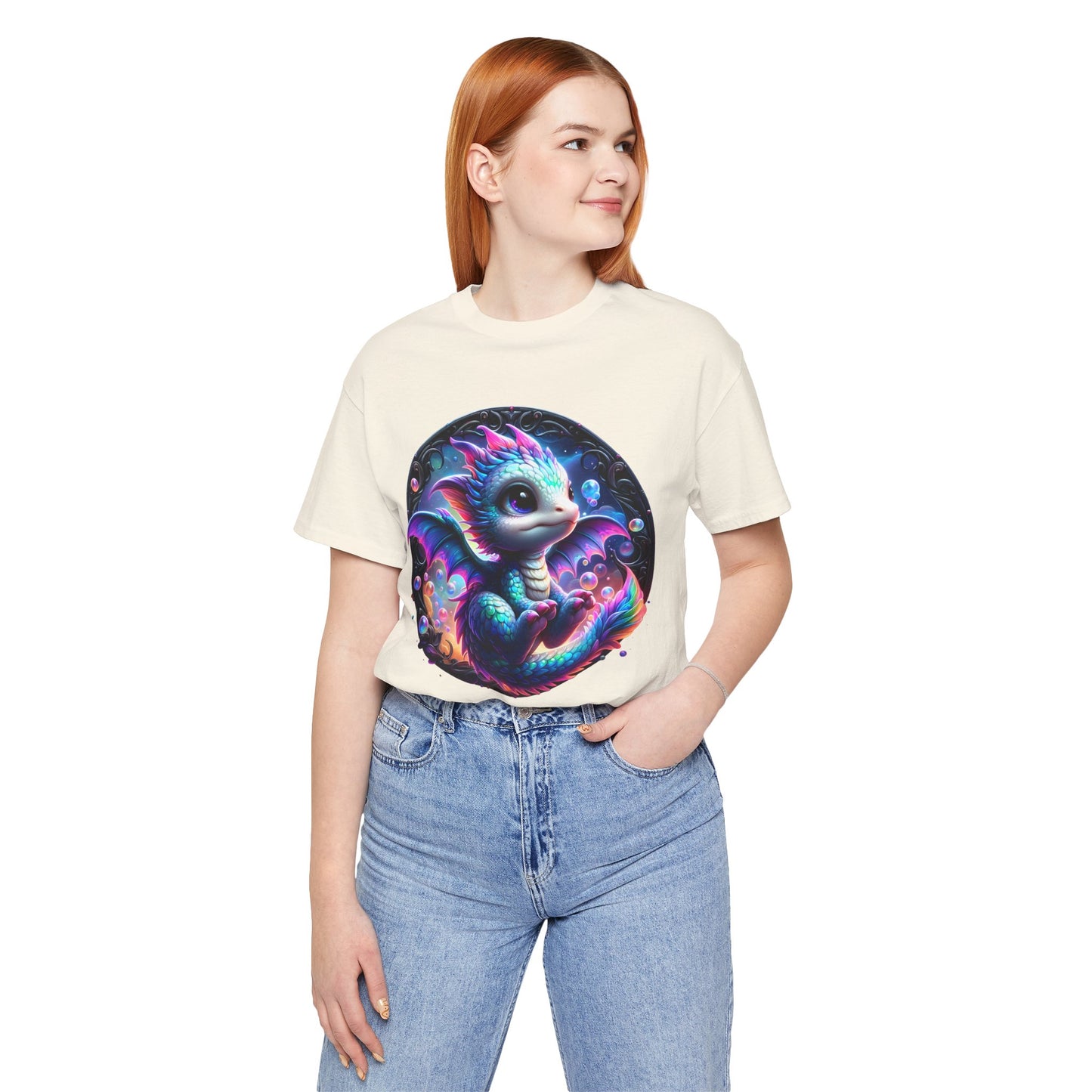 Baby Dragon T-Shirt - Whimsical Creature Art Tee, Unisex, Soft Cotton - Perfect for Fantasy and Dragon Enthusiasts