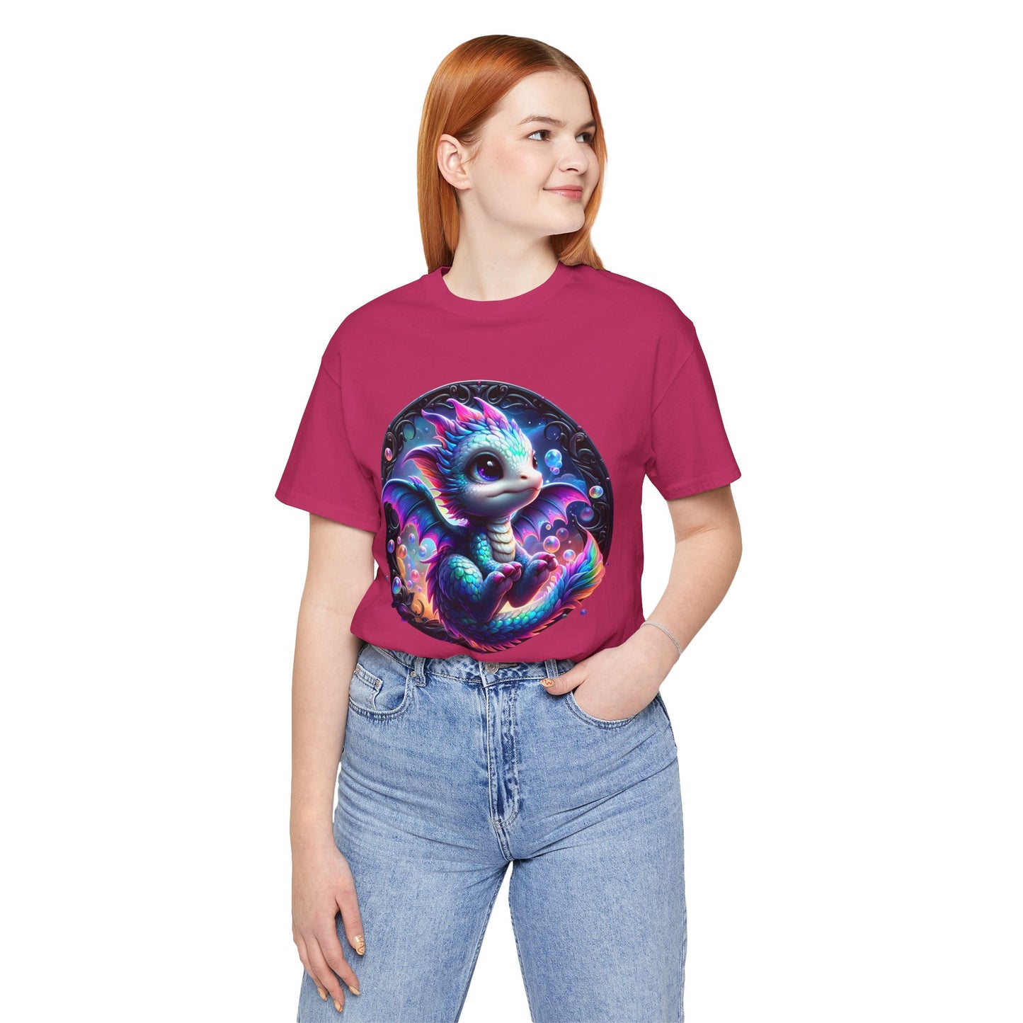 Baby Dragon T-Shirt - Whimsical Creature Art Tee, Unisex, Soft Cotton - Perfect for Fantasy and Dragon Enthusiasts