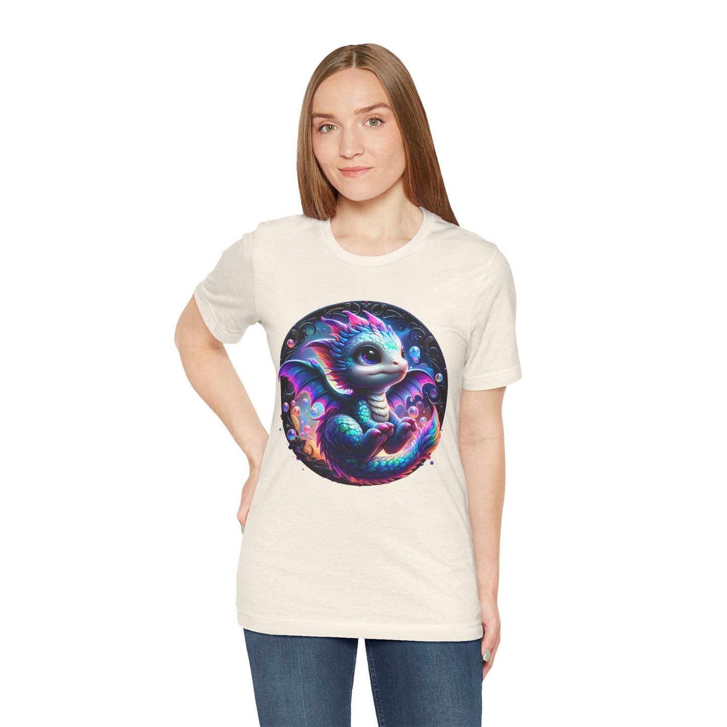 Baby Dragon T-Shirt - Whimsical Creature Art Tee, Unisex, Soft Cotton - Perfect for Fantasy and Dragon Enthusiasts