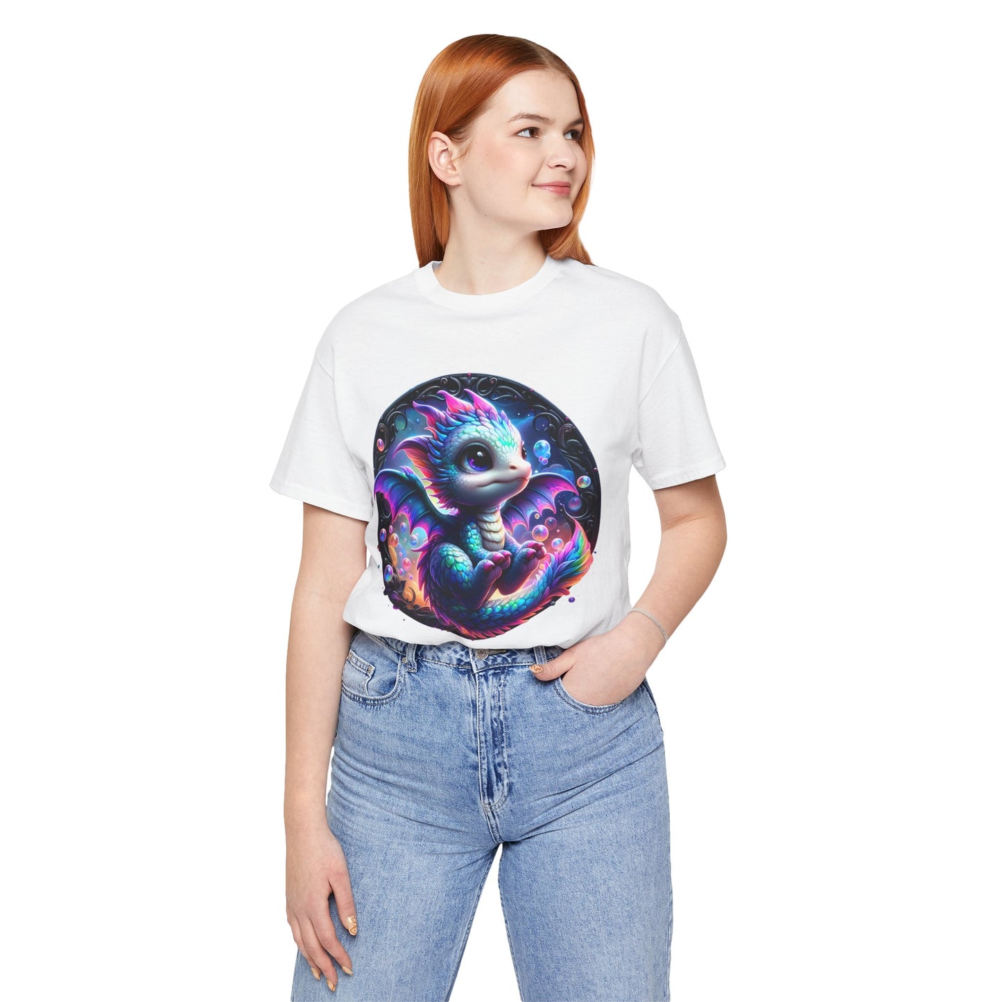 Baby Dragon T-Shirt - Whimsical Creature Art Tee, Unisex, Soft Cotton - Perfect for Fantasy and Dragon Enthusiasts