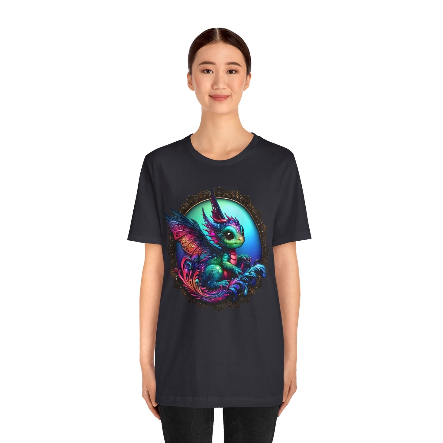 Baby Dragon T-Shirt - Whimsical Creature Art Tee, Unisex, Soft Cotton - Perfect for Fantasy and Dragon Enthusiasts