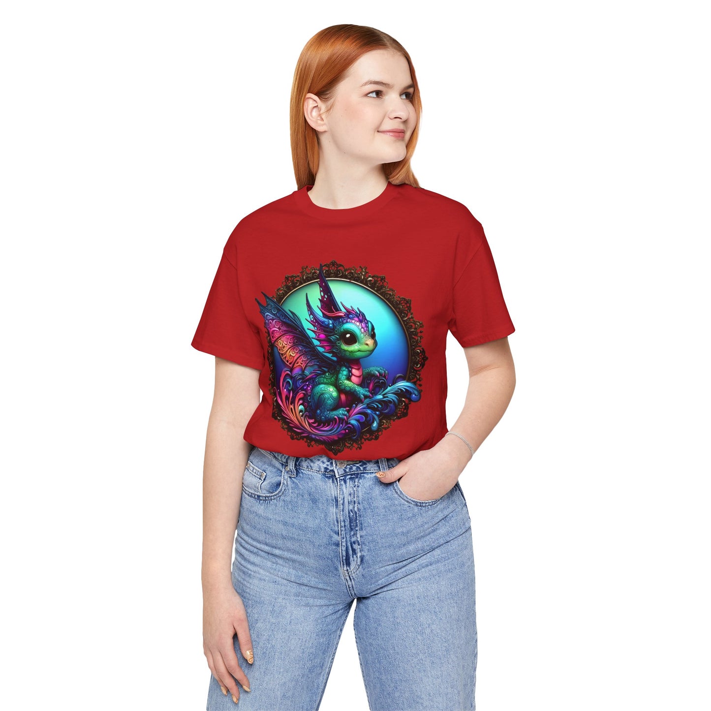 Baby Dragon T-Shirt - Whimsical Creature Art Tee, Unisex, Soft Cotton - Perfect for Fantasy and Dragon Enthusiasts