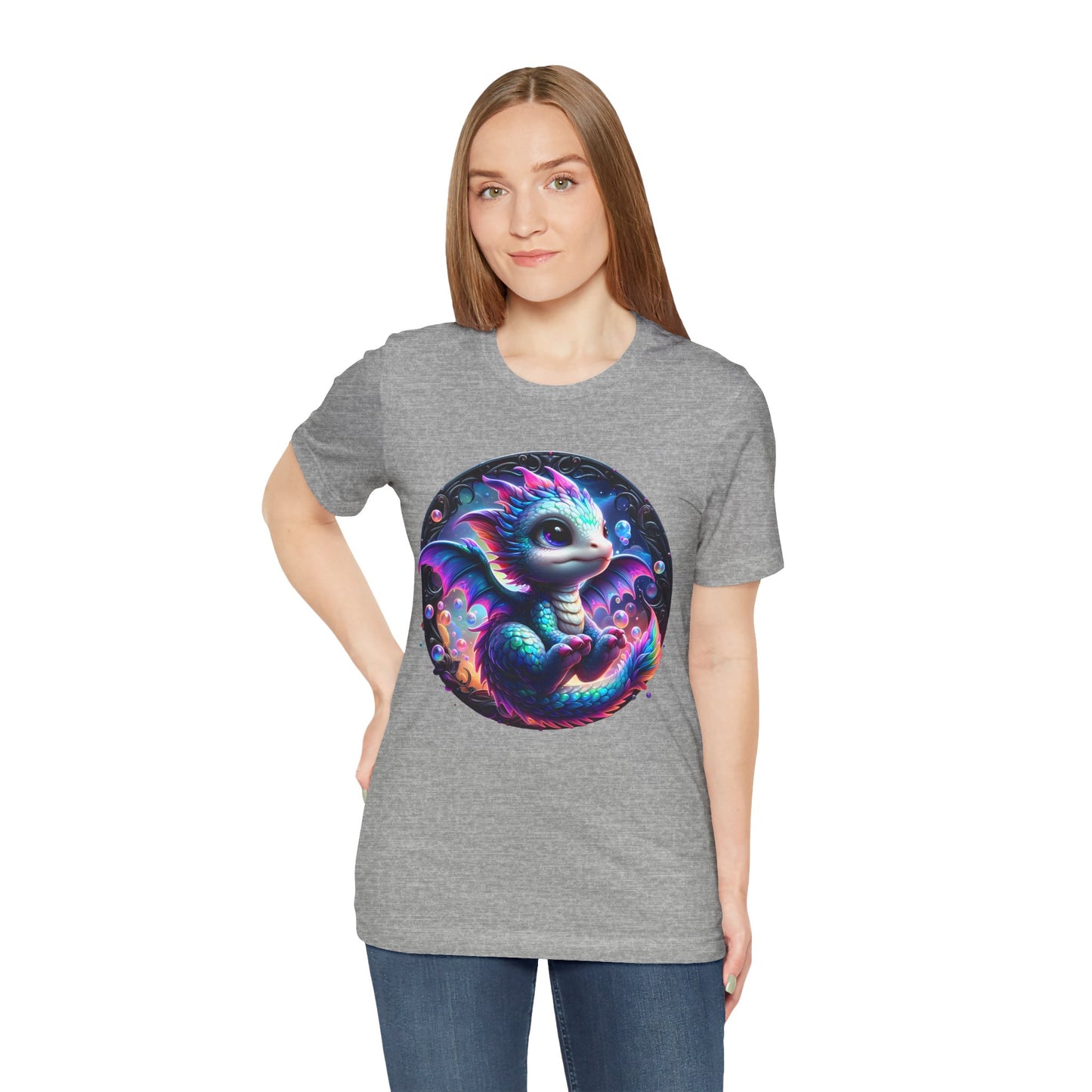 Baby Dragon T-Shirt - Whimsical Creature Art Tee, Unisex, Soft Cotton - Perfect for Fantasy and Dragon Enthusiasts