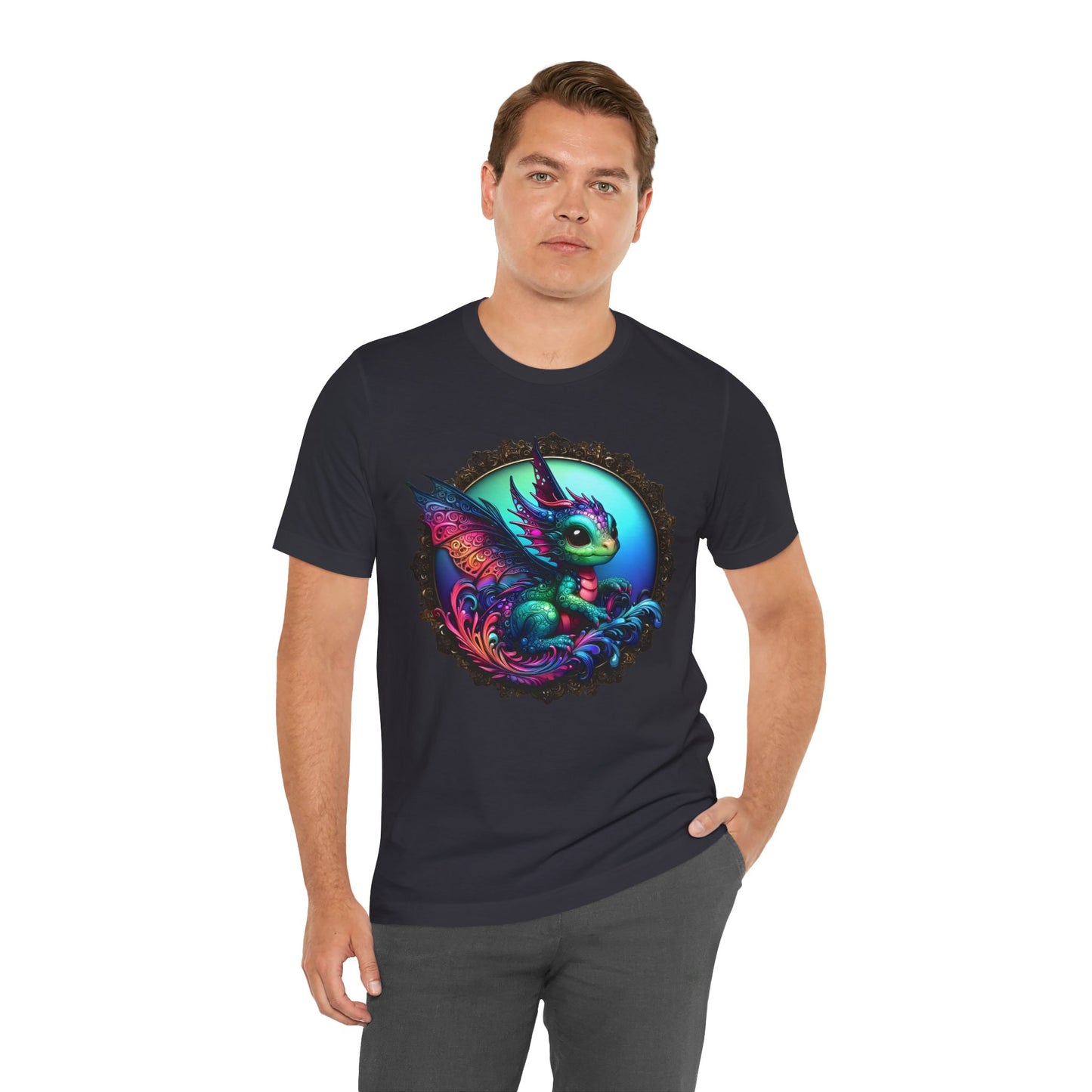 Baby Dragon T-Shirt - Whimsical Creature Art Tee, Unisex, Soft Cotton - Perfect for Fantasy and Dragon Enthusiasts
