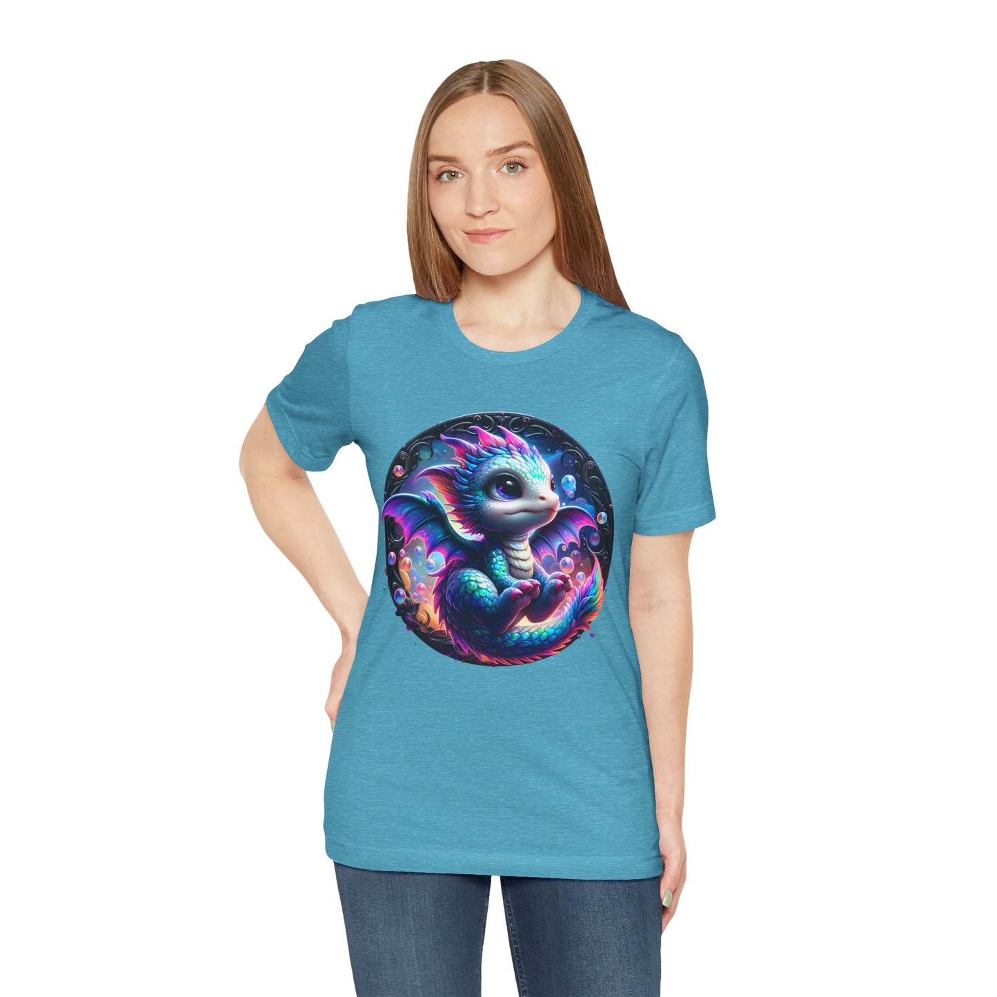 Baby Dragon T-Shirt - Whimsical Creature Art Tee, Unisex, Soft Cotton - Perfect for Fantasy and Dragon Enthusiasts