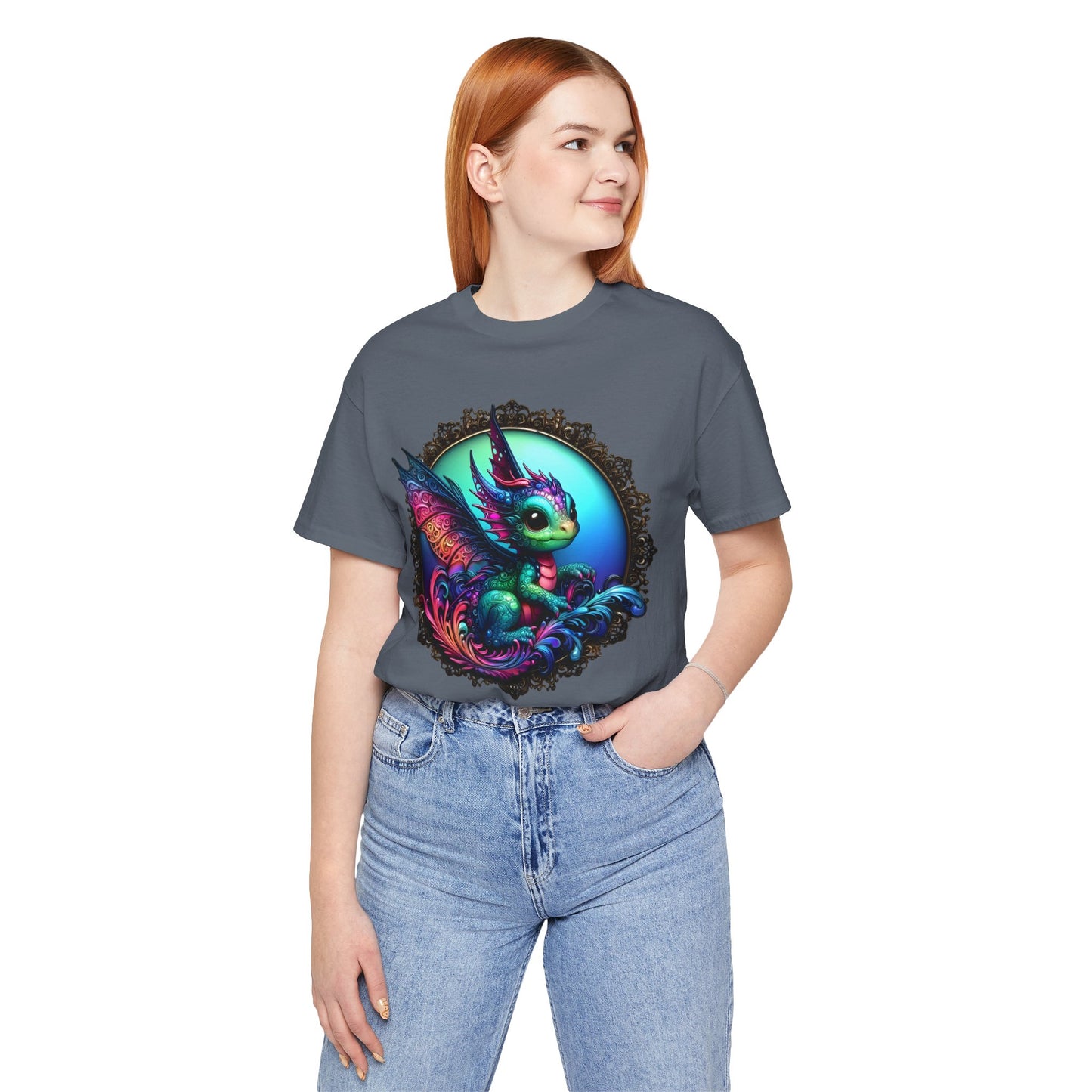 Baby Dragon T-Shirt - Whimsical Creature Art Tee, Unisex, Soft Cotton - Perfect for Fantasy and Dragon Enthusiasts