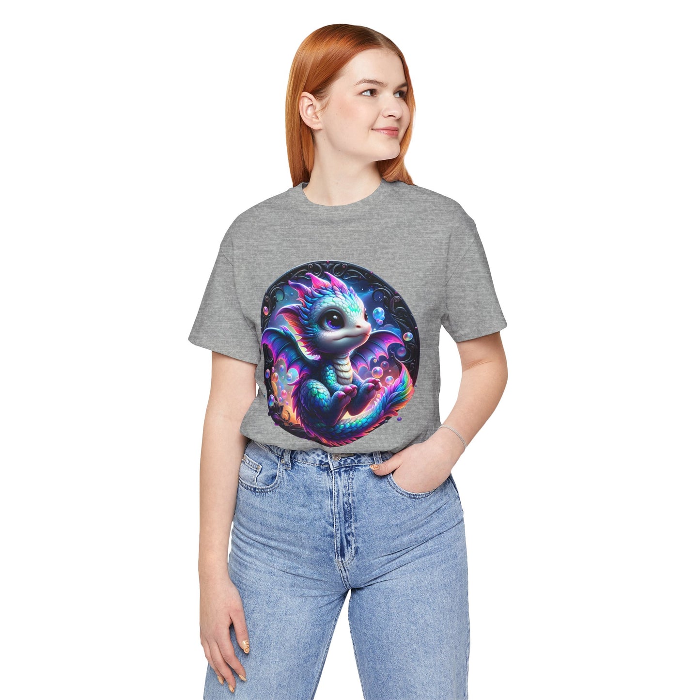 Baby Dragon T-Shirt - Whimsical Creature Art Tee, Unisex, Soft Cotton - Perfect for Fantasy and Dragon Enthusiasts