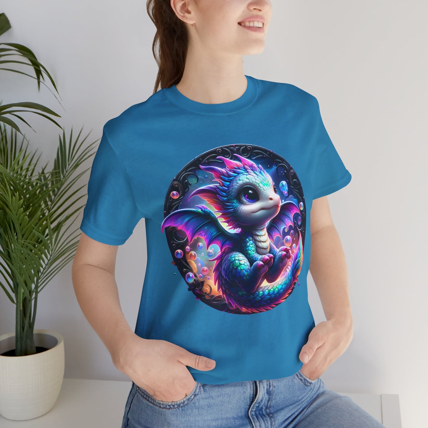 Baby Dragon T-Shirt - Whimsical Creature Art Tee, Unisex, Soft Cotton - Perfect for Fantasy and Dragon Enthusiasts