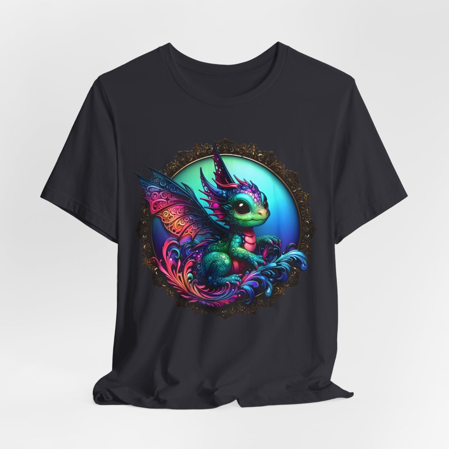 Baby Dragon T-Shirt - Whimsical Creature Art Tee, Unisex, Soft Cotton - Perfect for Fantasy and Dragon Enthusiasts