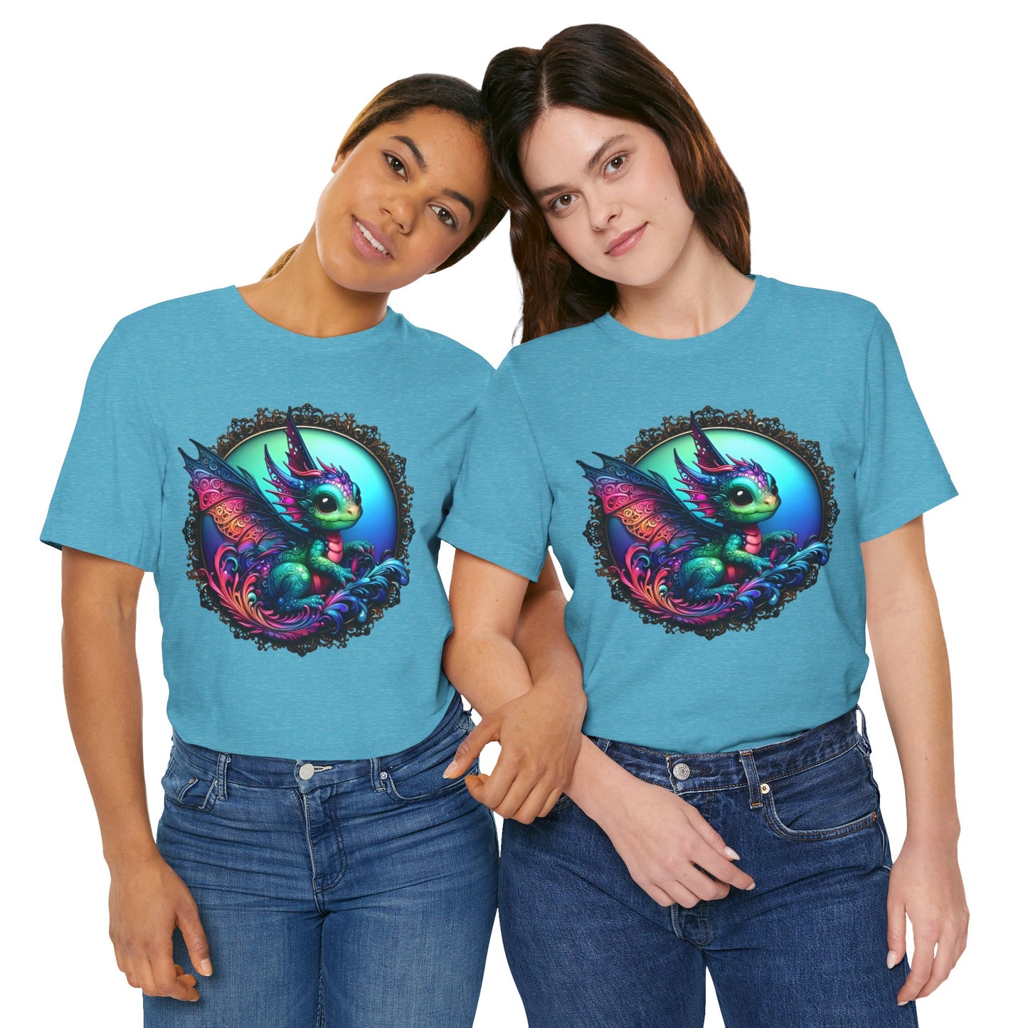 Baby Dragon T-Shirt - Whimsical Creature Art Tee, Unisex, Soft Cotton - Perfect for Fantasy and Dragon Enthusiasts
