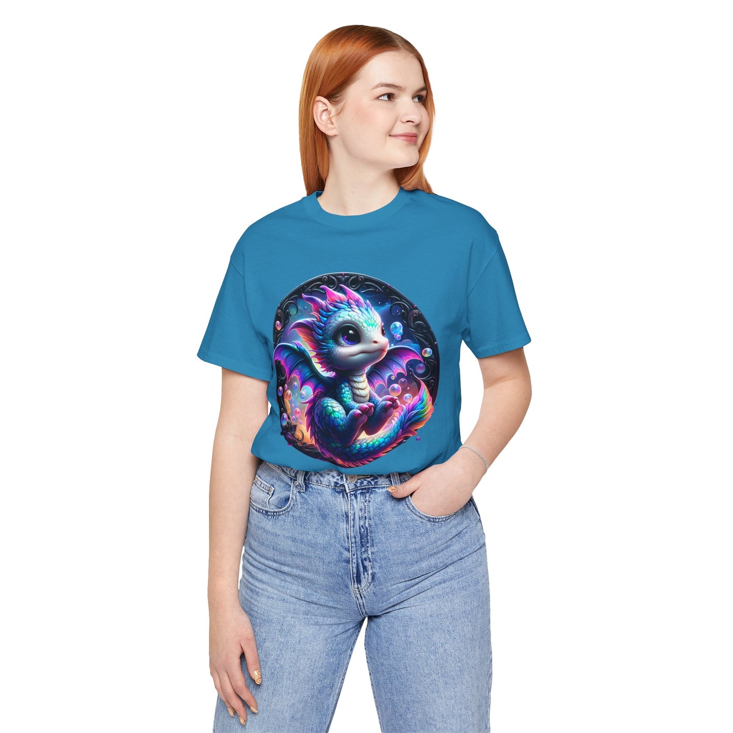 Baby Dragon T-Shirt - Whimsical Creature Art Tee, Unisex, Soft Cotton - Perfect for Fantasy and Dragon Enthusiasts