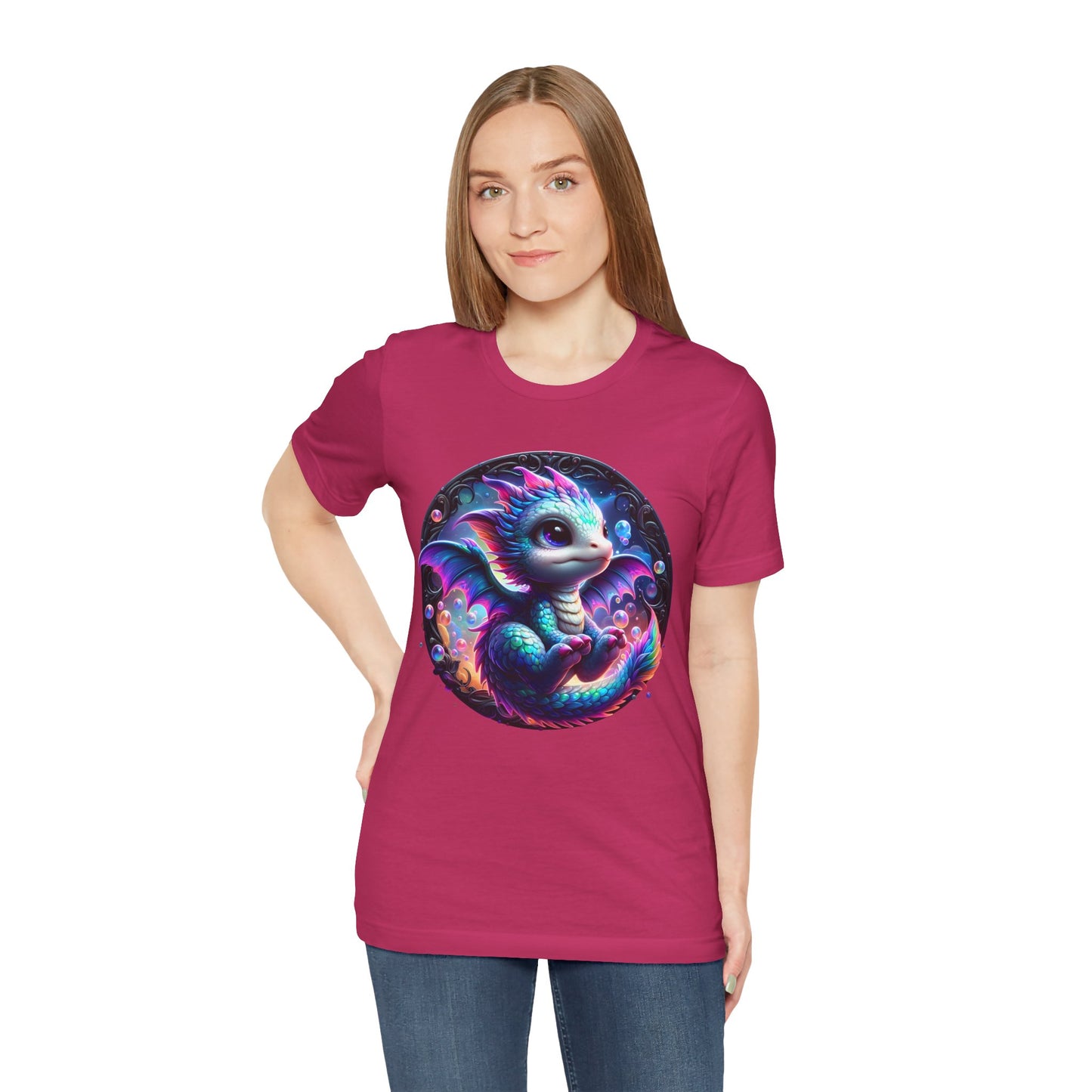 Baby Dragon T-Shirt - Whimsical Creature Art Tee, Unisex, Soft Cotton - Perfect for Fantasy and Dragon Enthusiasts