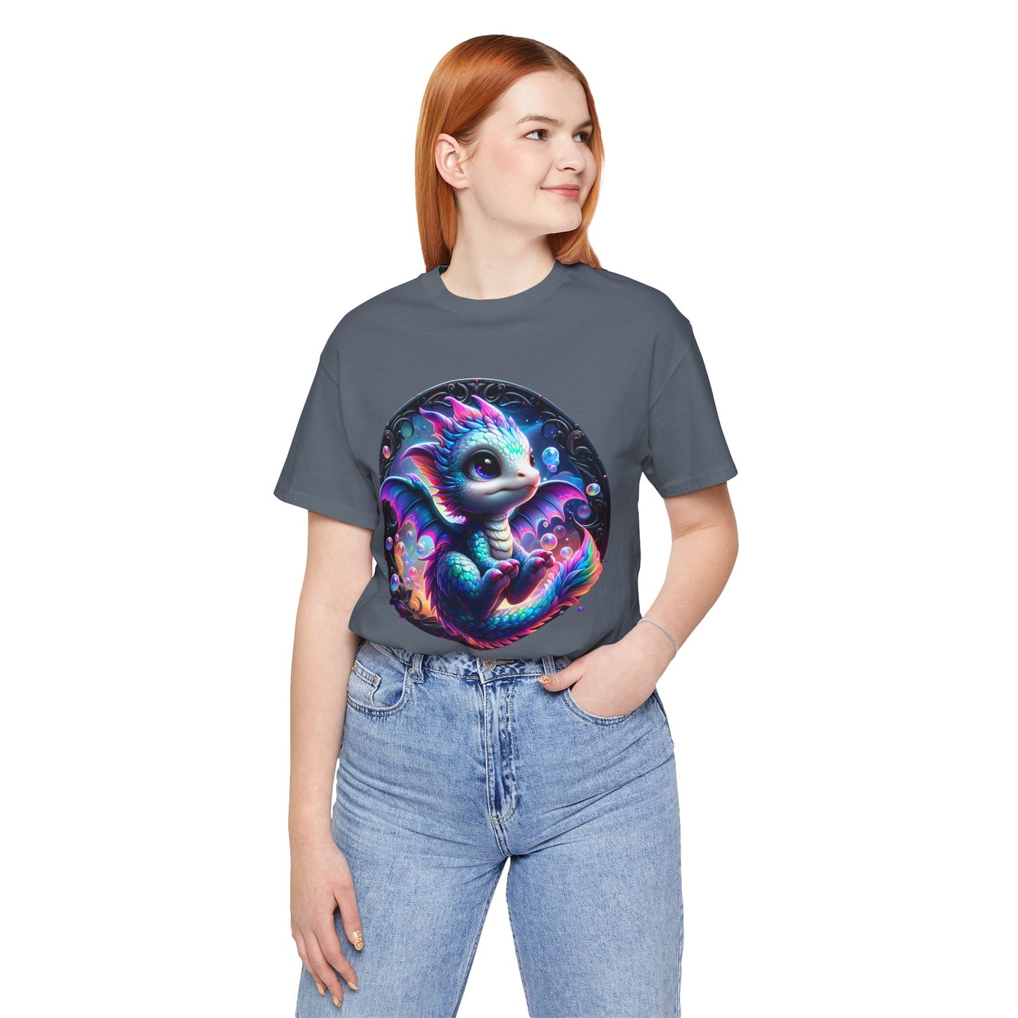 Baby Dragon T-Shirt - Whimsical Creature Art Tee, Unisex, Soft Cotton - Perfect for Fantasy and Dragon Enthusiasts
