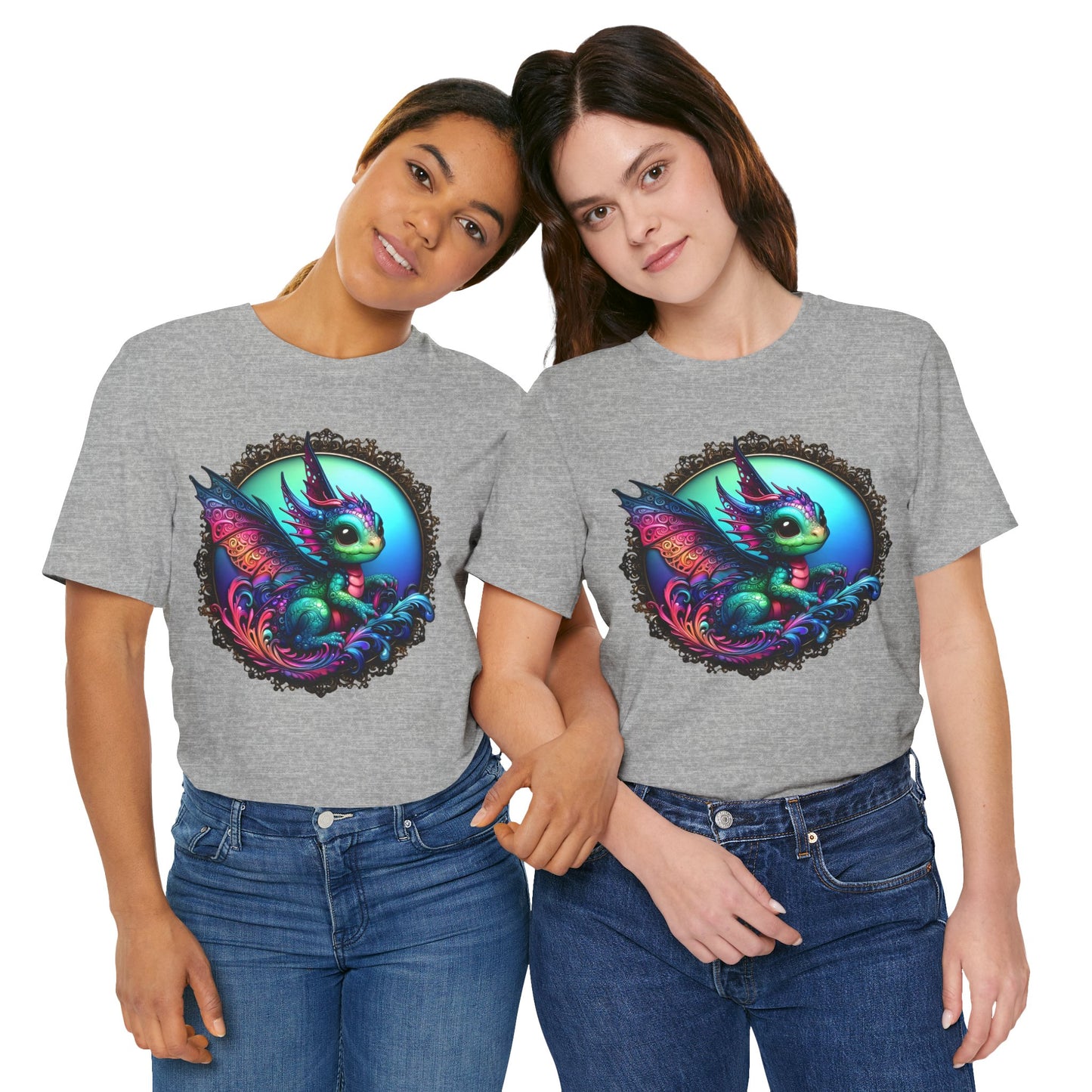 Baby Dragon T-Shirt - Whimsical Creature Art Tee, Unisex, Soft Cotton - Perfect for Fantasy and Dragon Enthusiasts