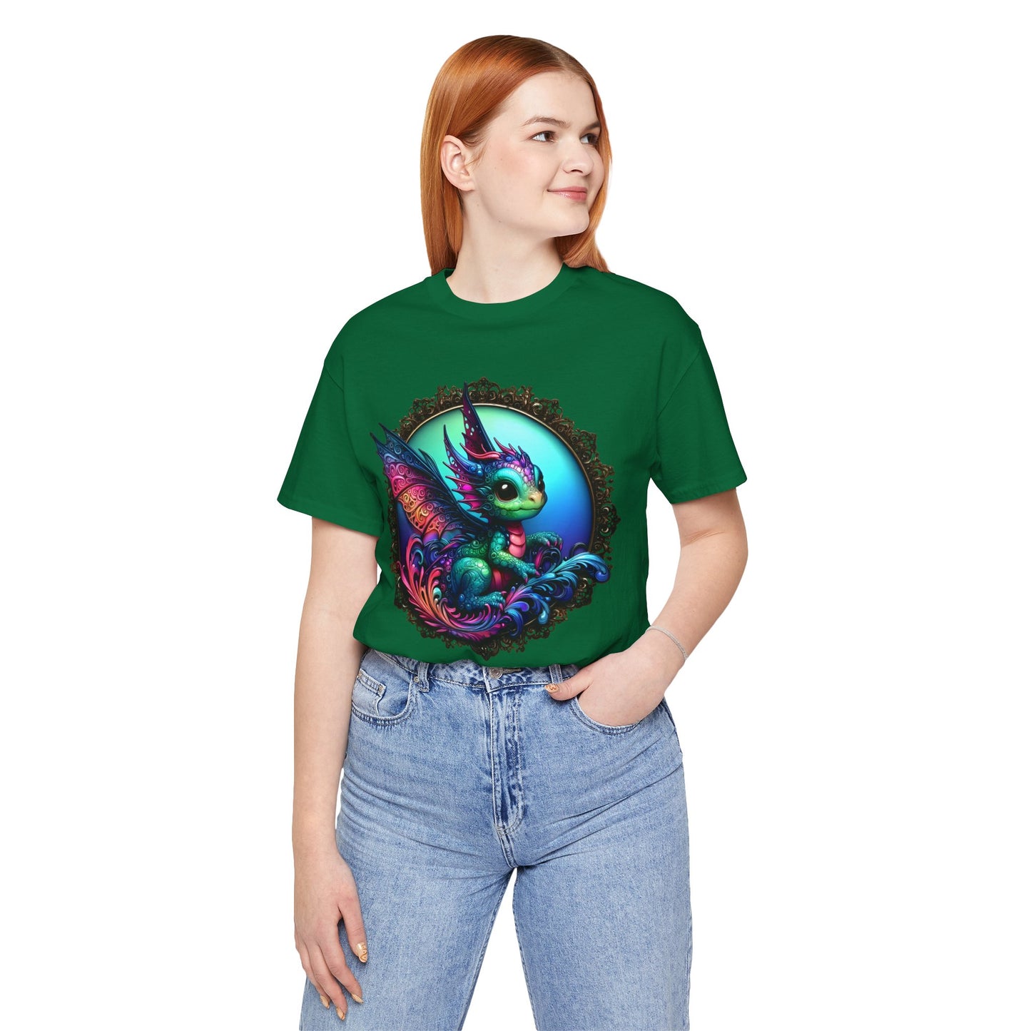 Baby Dragon T-Shirt - Whimsical Creature Art Tee, Unisex, Soft Cotton - Perfect for Fantasy and Dragon Enthusiasts