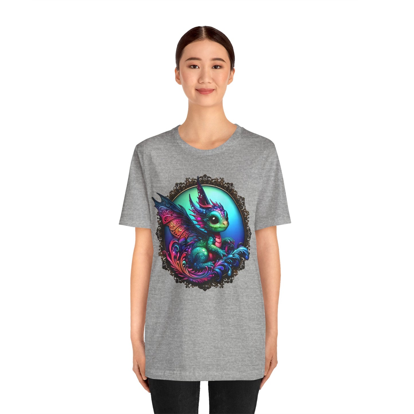 Baby Dragon T-Shirt - Whimsical Creature Art Tee, Unisex, Soft Cotton - Perfect for Fantasy and Dragon Enthusiasts
