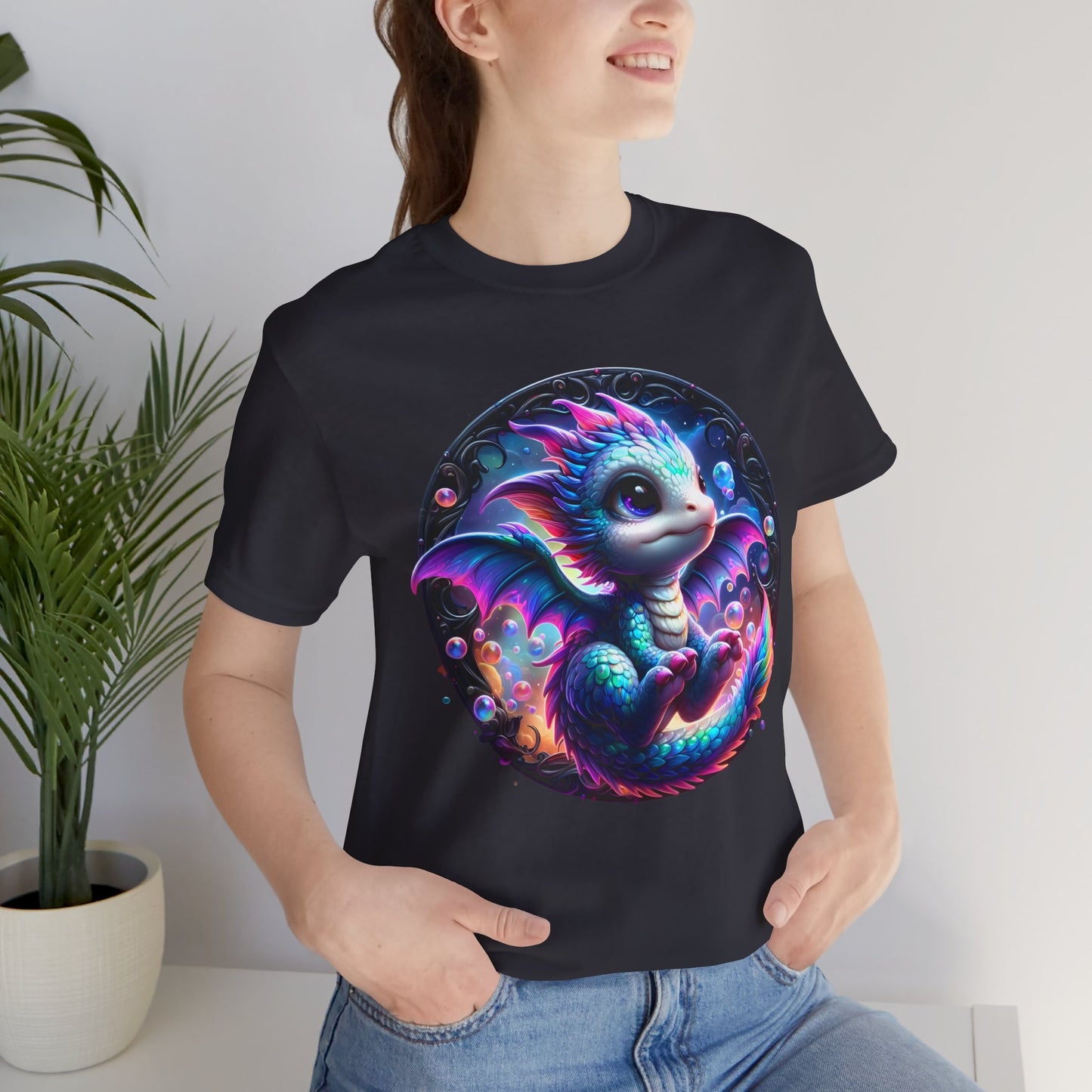 Baby Dragon T-Shirt - Whimsical Creature Art Tee, Unisex, Soft Cotton - Perfect for Fantasy and Dragon Enthusiasts