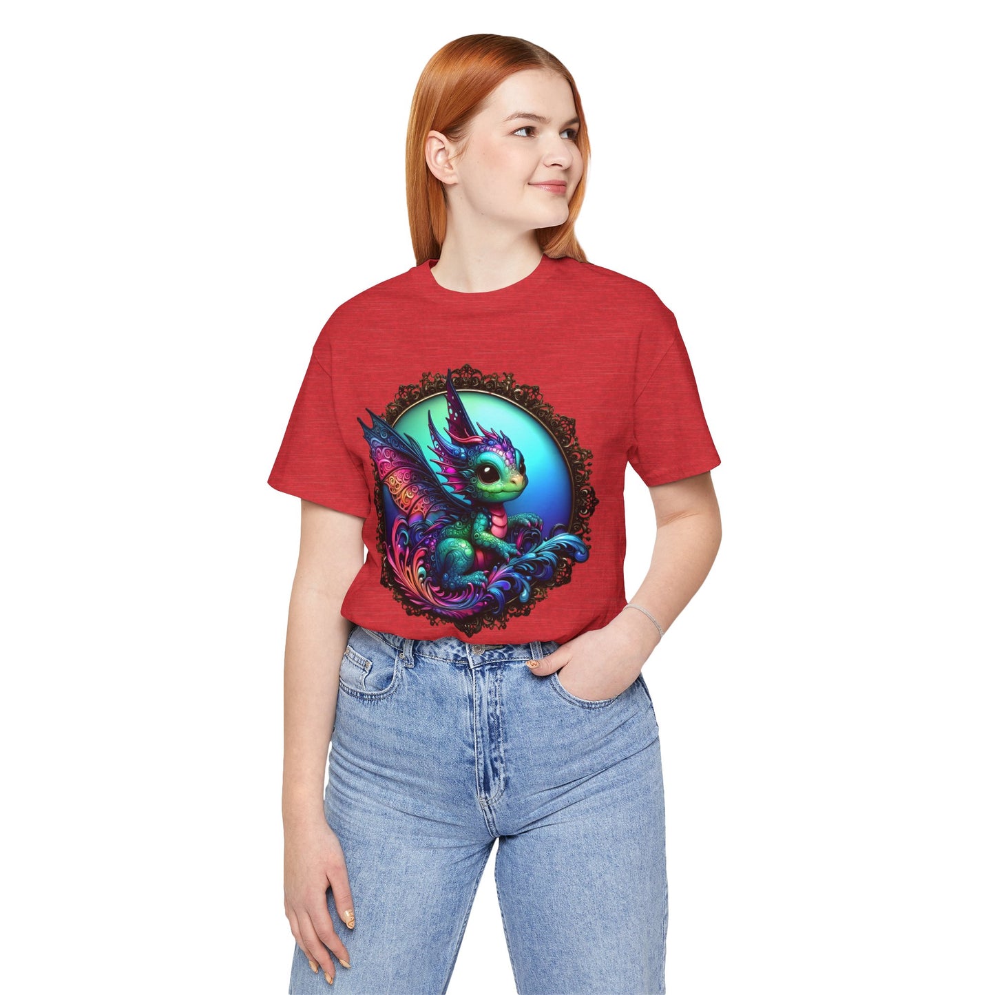 Baby Dragon T-Shirt - Whimsical Creature Art Tee, Unisex, Soft Cotton - Perfect for Fantasy and Dragon Enthusiasts