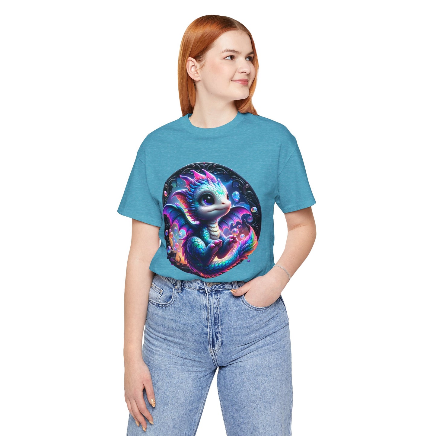 Baby Dragon T-Shirt - Whimsical Creature Art Tee, Unisex, Soft Cotton - Perfect for Fantasy and Dragon Enthusiasts