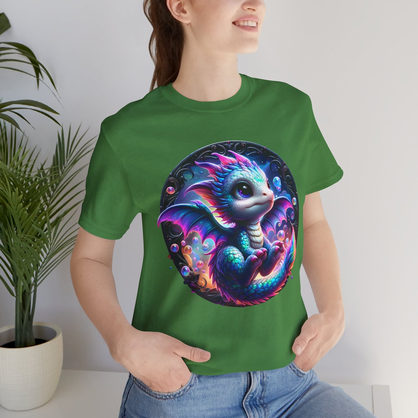 Baby Dragon T-Shirt - Whimsical Creature Art Tee, Unisex, Soft Cotton - Perfect for Fantasy and Dragon Enthusiasts