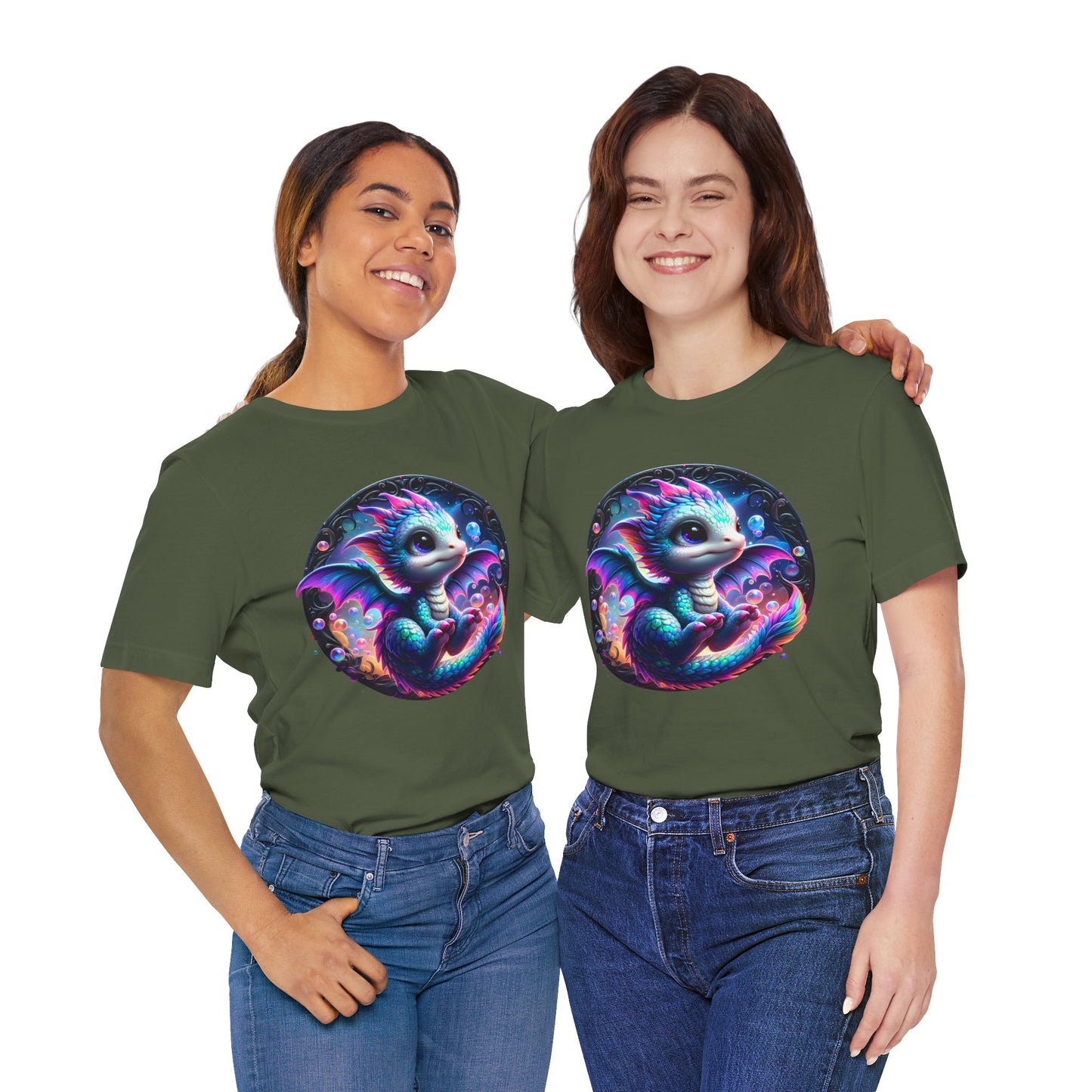 Baby Dragon T-Shirt - Whimsical Creature Art Tee, Unisex, Soft Cotton - Perfect for Fantasy and Dragon Enthusiasts