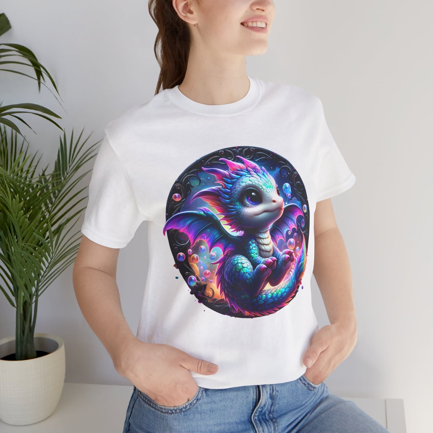 Baby Dragon T-Shirt - Whimsical Creature Art Tee, Unisex, Soft Cotton - Perfect for Fantasy and Dragon Enthusiasts