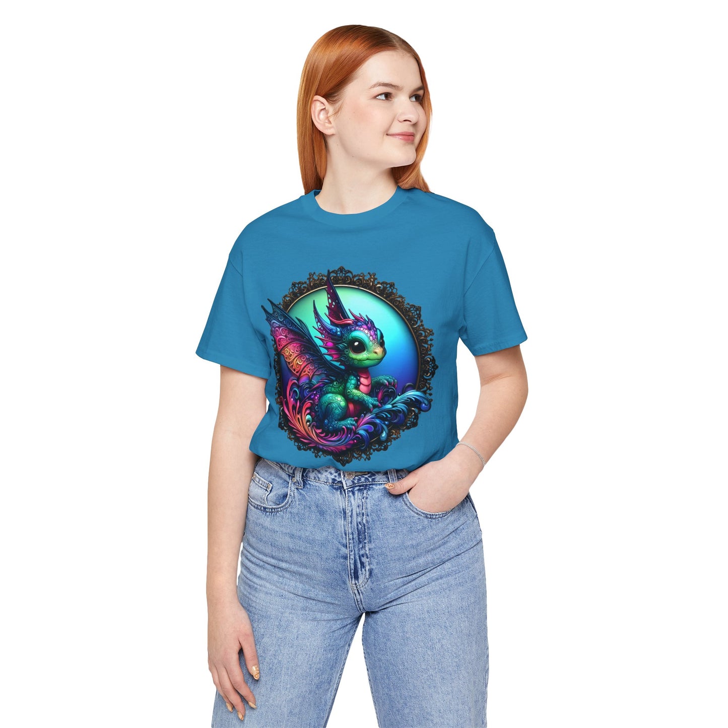 Baby Dragon T-Shirt - Whimsical Creature Art Tee, Unisex, Soft Cotton - Perfect for Fantasy and Dragon Enthusiasts