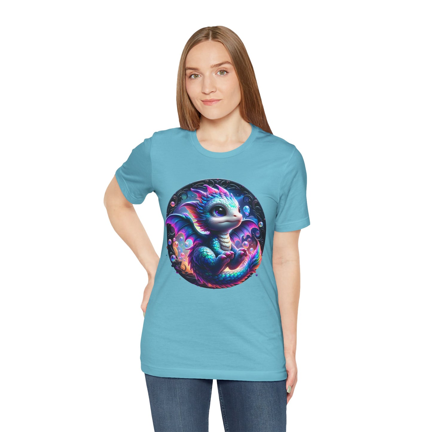 Baby Dragon T-Shirt - Whimsical Creature Art Tee, Unisex, Soft Cotton - Perfect for Fantasy and Dragon Enthusiasts