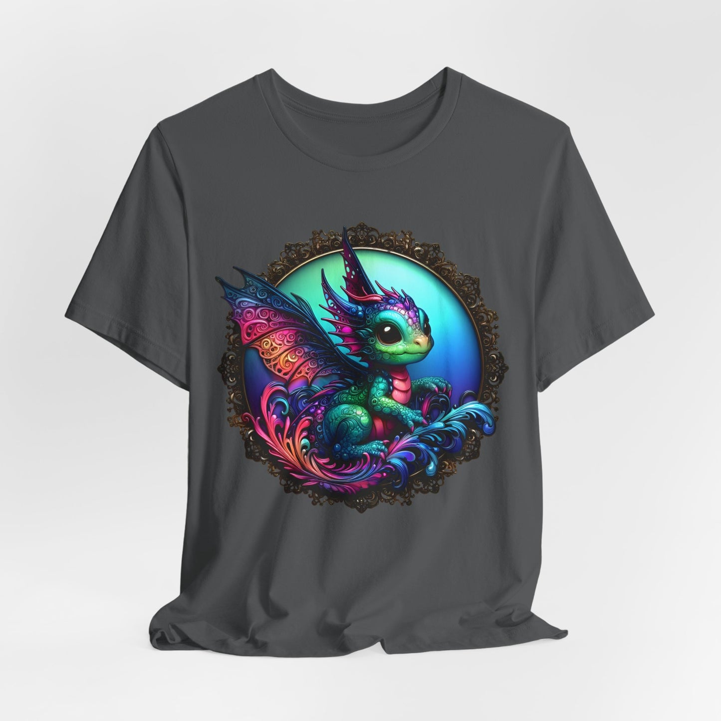Baby Dragon T-Shirt - Whimsical Creature Art Tee, Unisex, Soft Cotton - Perfect for Fantasy and Dragon Enthusiasts