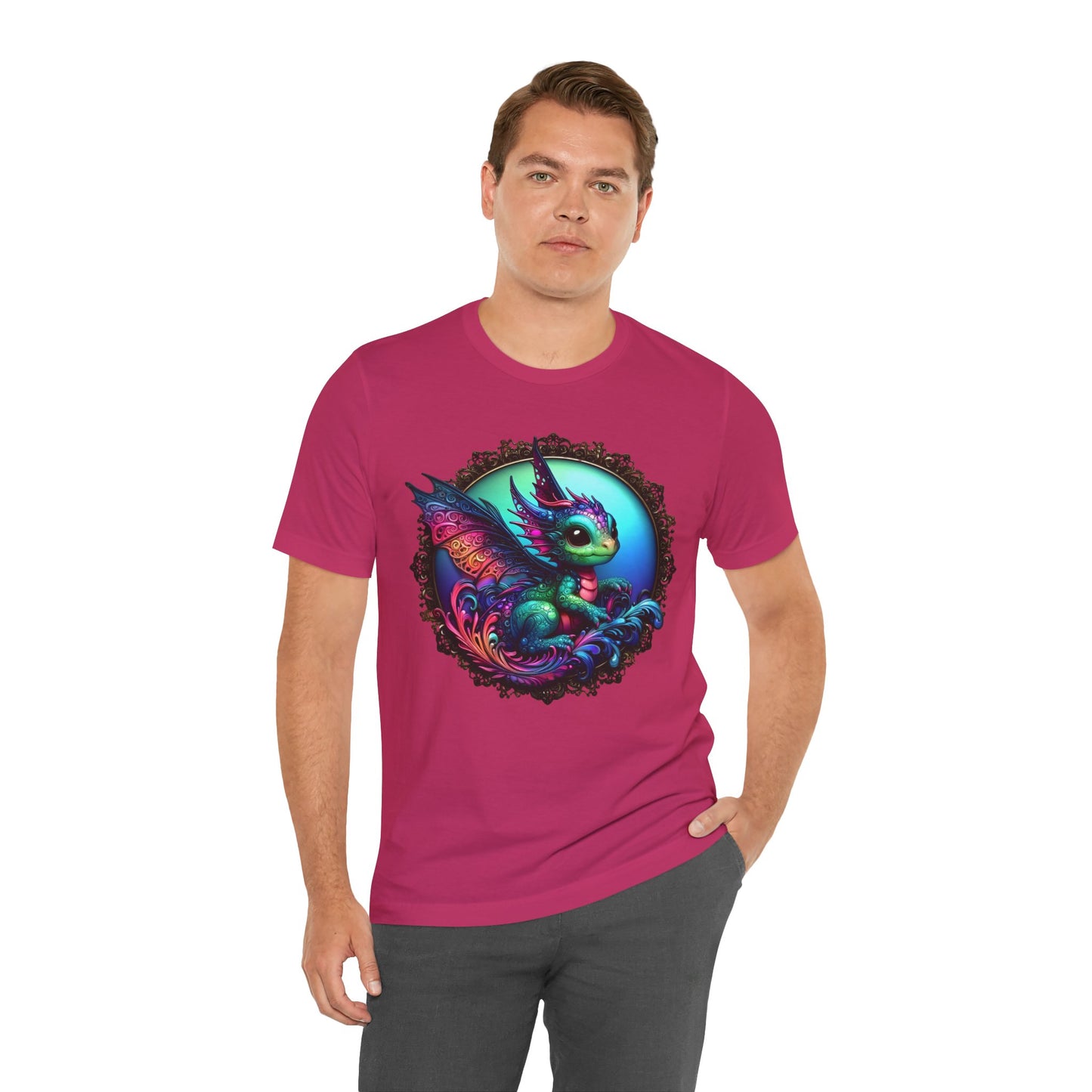 Baby Dragon T-Shirt - Whimsical Creature Art Tee, Unisex, Soft Cotton - Perfect for Fantasy and Dragon Enthusiasts