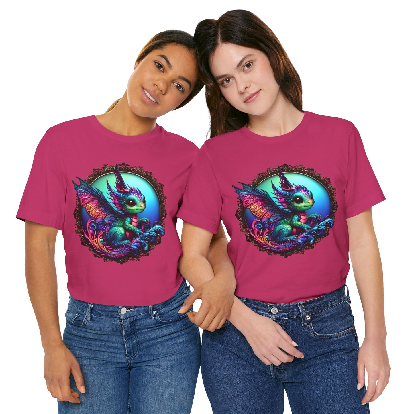 Baby Dragon T-Shirt - Whimsical Creature Art Tee, Unisex, Soft Cotton - Perfect for Fantasy and Dragon Enthusiasts