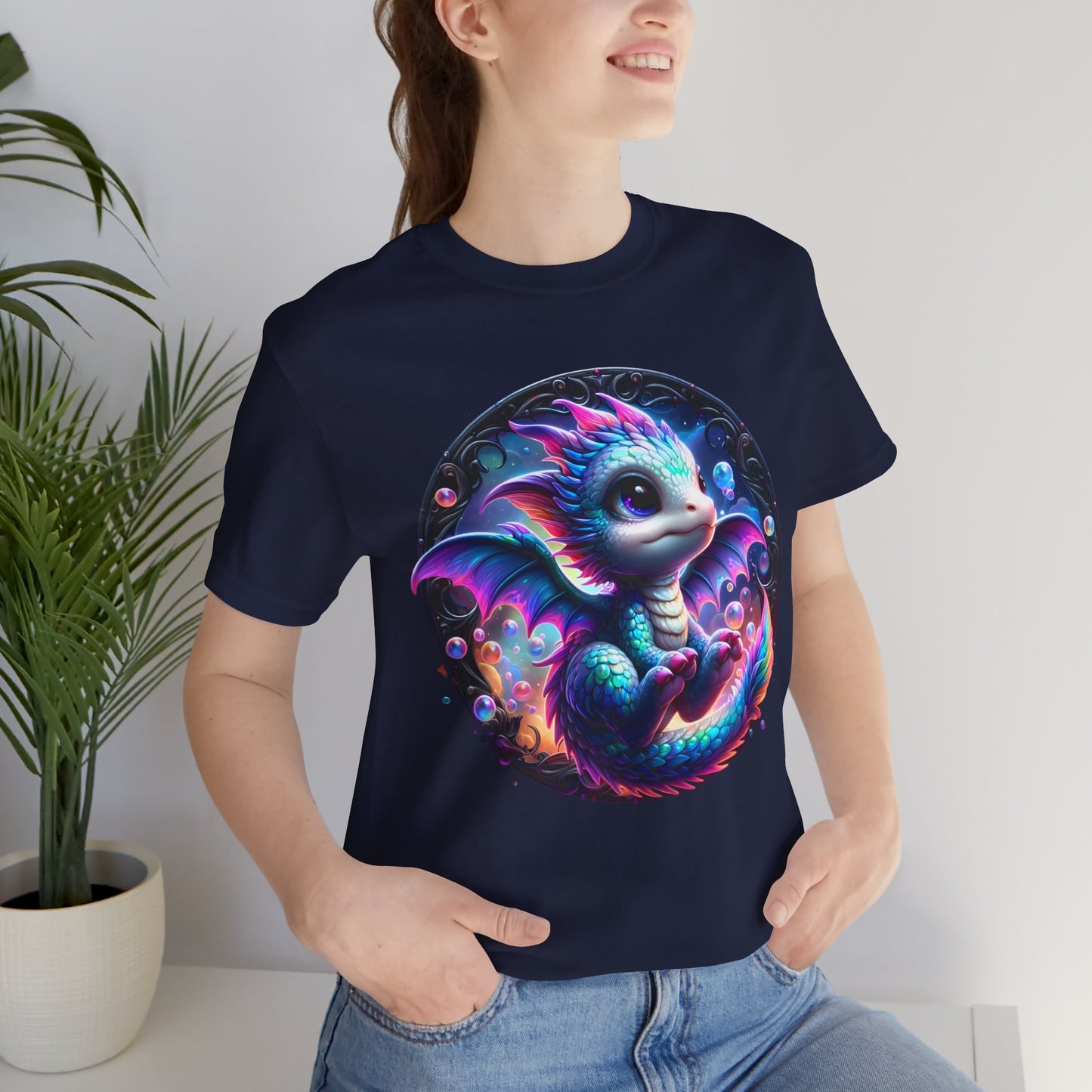 Baby Dragon T-Shirt - Whimsical Creature Art Tee, Unisex, Soft Cotton - Perfect for Fantasy and Dragon Enthusiasts
