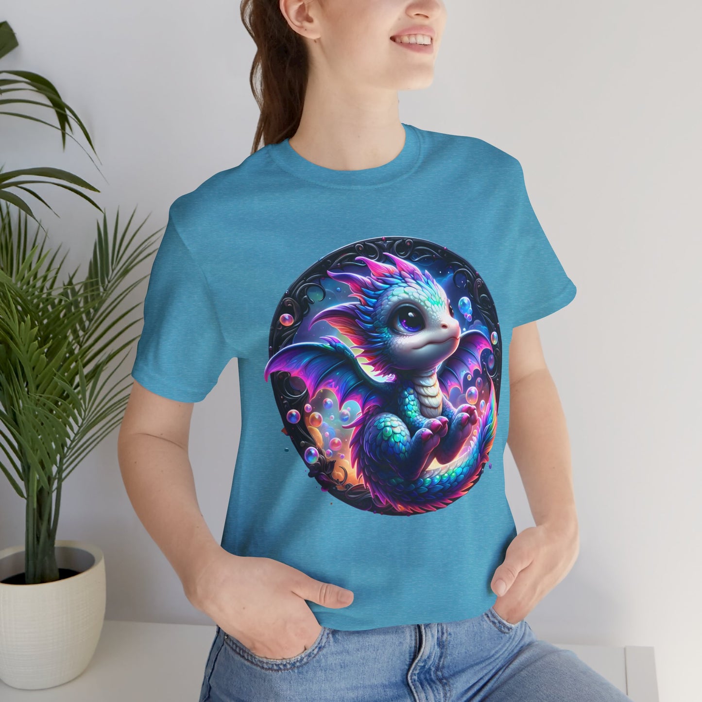 Baby Dragon T-Shirt - Whimsical Creature Art Tee, Unisex, Soft Cotton - Perfect for Fantasy and Dragon Enthusiasts