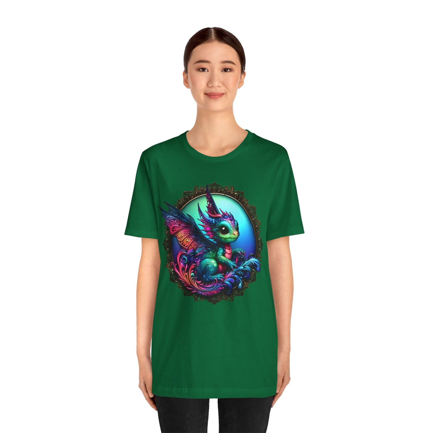 Baby Dragon T-Shirt - Whimsical Creature Art Tee, Unisex, Soft Cotton - Perfect for Fantasy and Dragon Enthusiasts