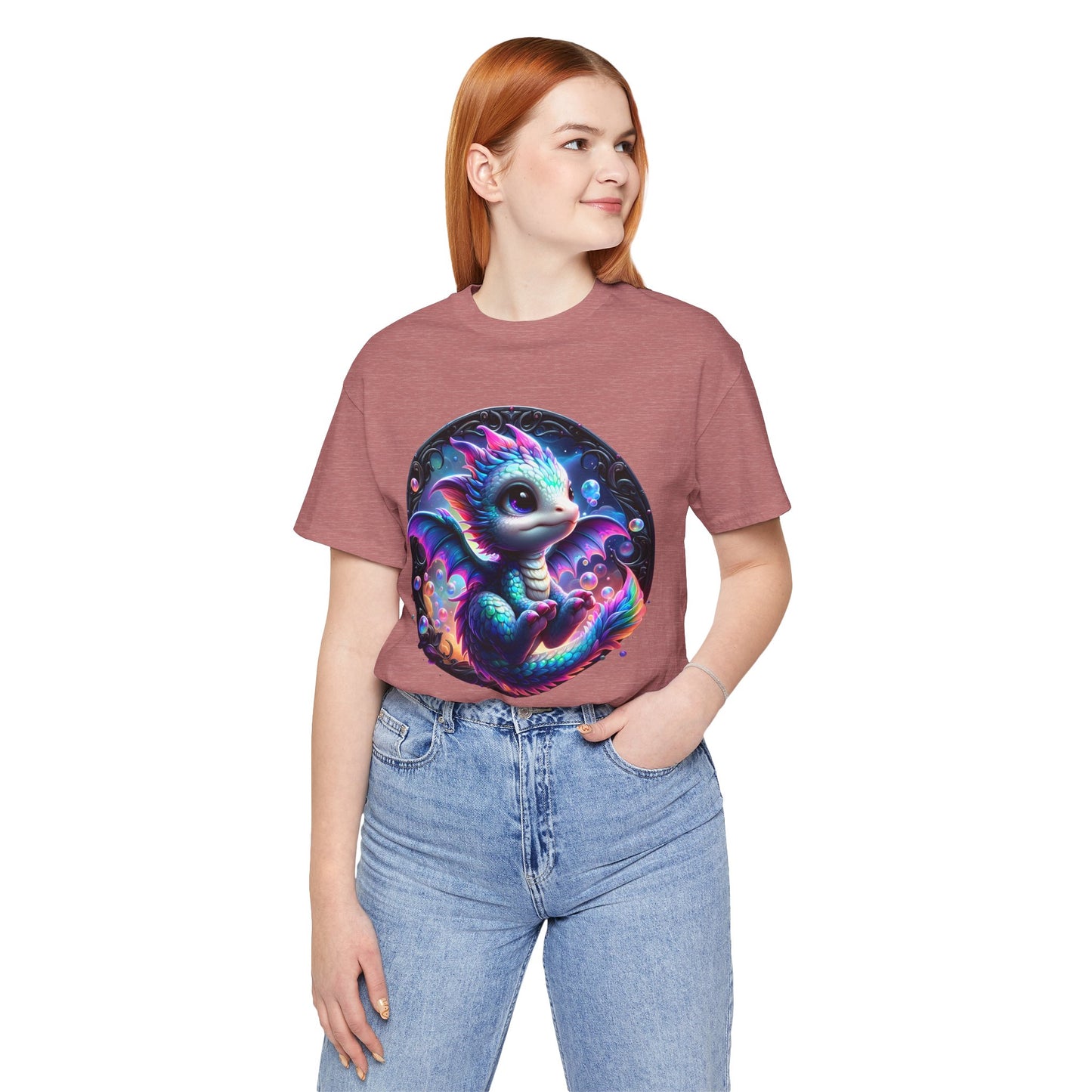 Baby Dragon T-Shirt - Whimsical Creature Art Tee, Unisex, Soft Cotton - Perfect for Fantasy and Dragon Enthusiasts