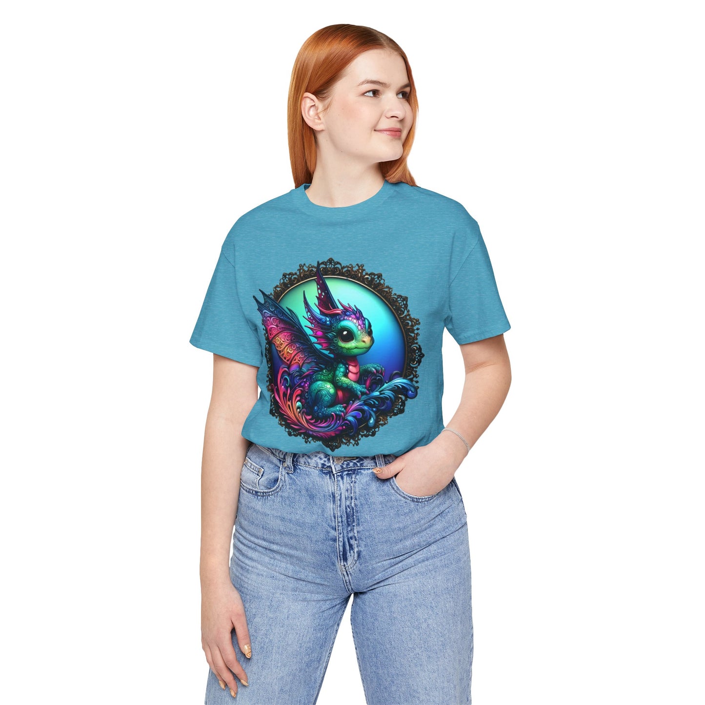 Baby Dragon T-Shirt - Whimsical Creature Art Tee, Unisex, Soft Cotton - Perfect for Fantasy and Dragon Enthusiasts