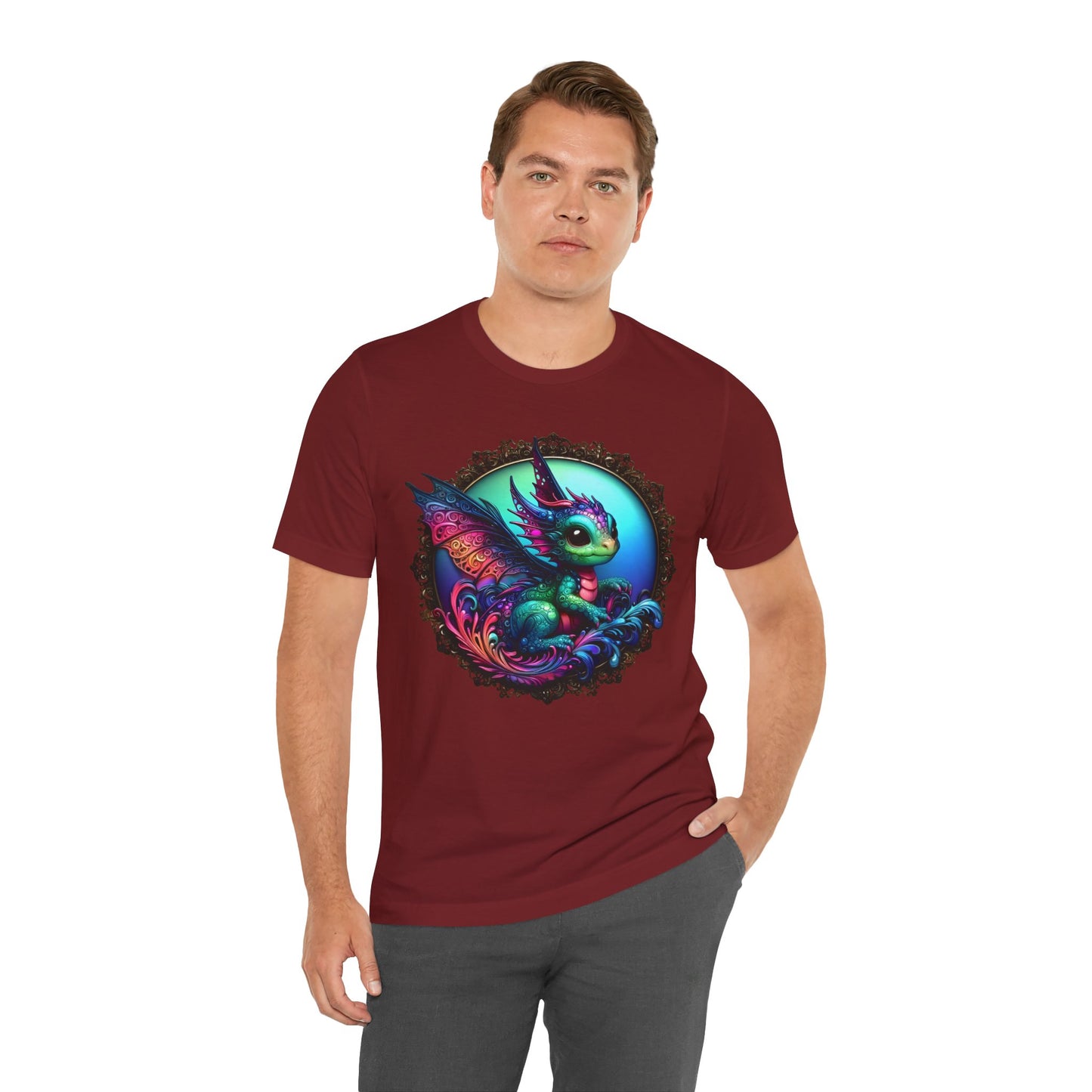Baby Dragon T-Shirt - Whimsical Creature Art Tee, Unisex, Soft Cotton - Perfect for Fantasy and Dragon Enthusiasts