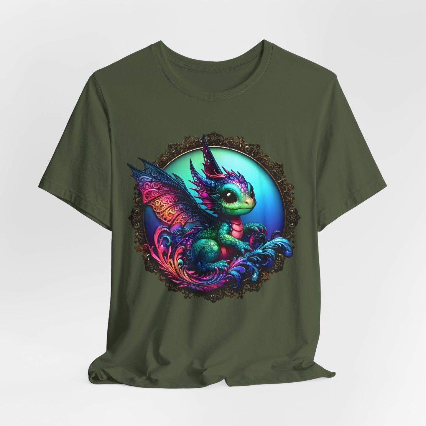 Baby Dragon T-Shirt - Whimsical Creature Art Tee, Unisex, Soft Cotton - Perfect for Fantasy and Dragon Enthusiasts